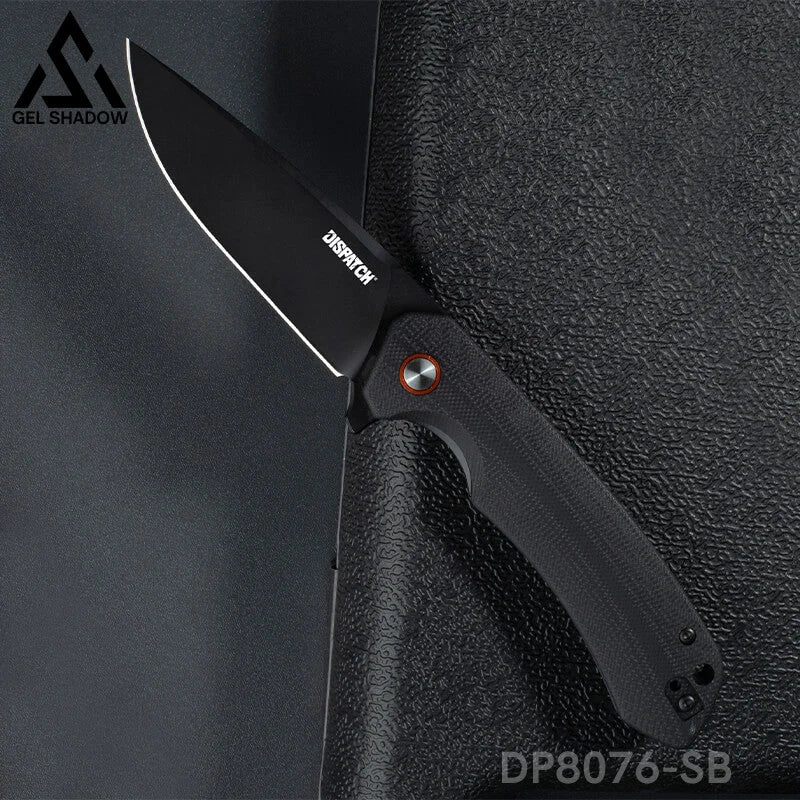 Folding Pocket Knife with D2 Steel, G10 Handle & Ball Bearing Flipper-GS17