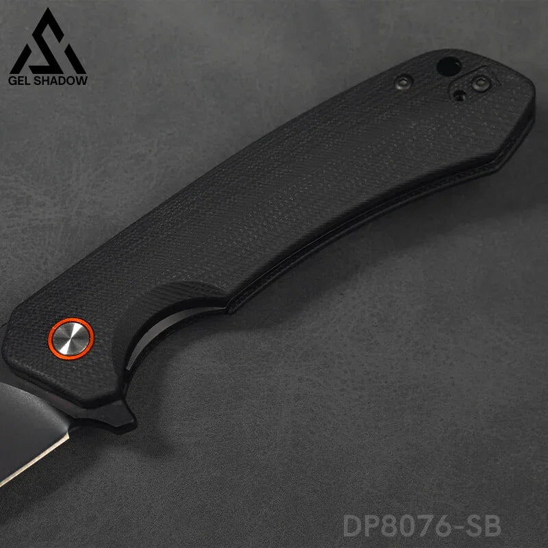 Folding Pocket Knife with D2 Steel, G10 Handle & Ball Bearing Flipper-GS17