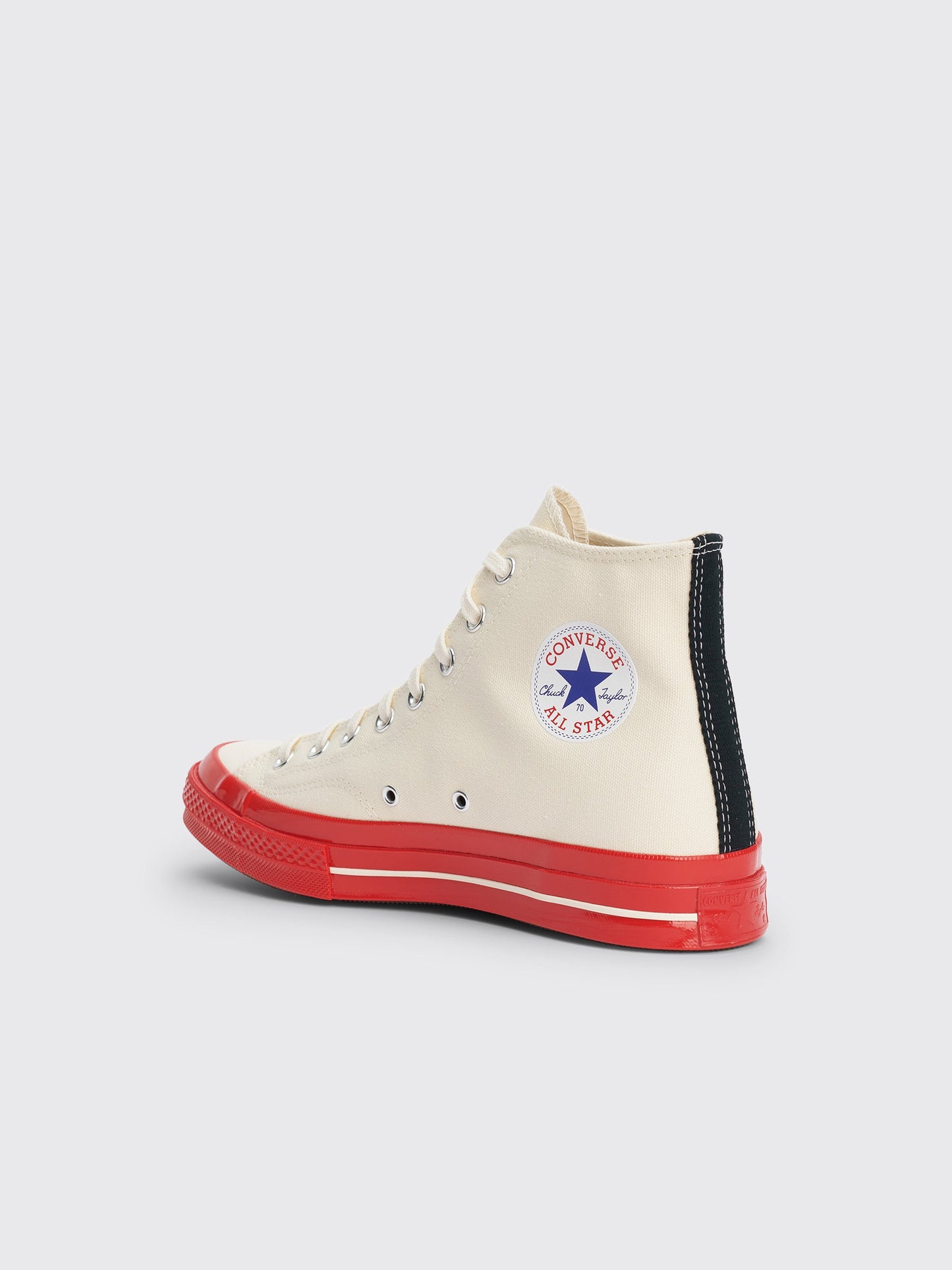 Comme des Garçons Play x Converse Chuck 70 Hi Pristine / Red / Egret