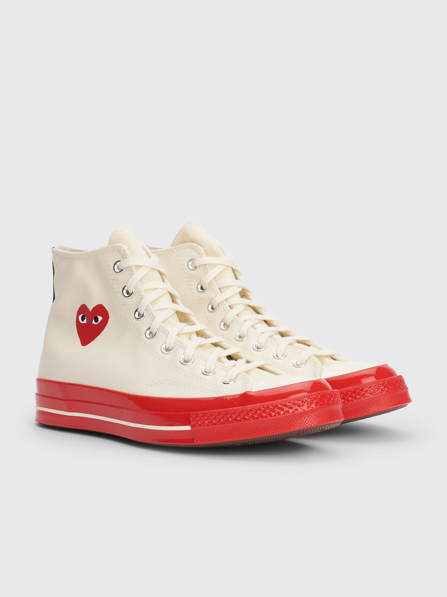 Comme des Garçons Play x Converse Chuck 70 Hi Pristine / Red / Egret
