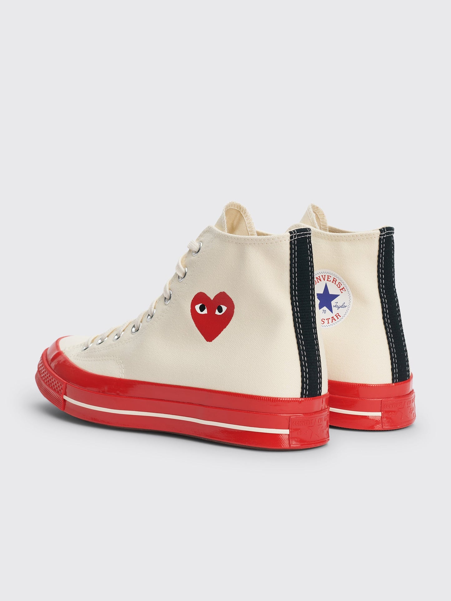 Comme des Garçons Play x Converse Chuck 70 Hi Pristine / Red / Egret