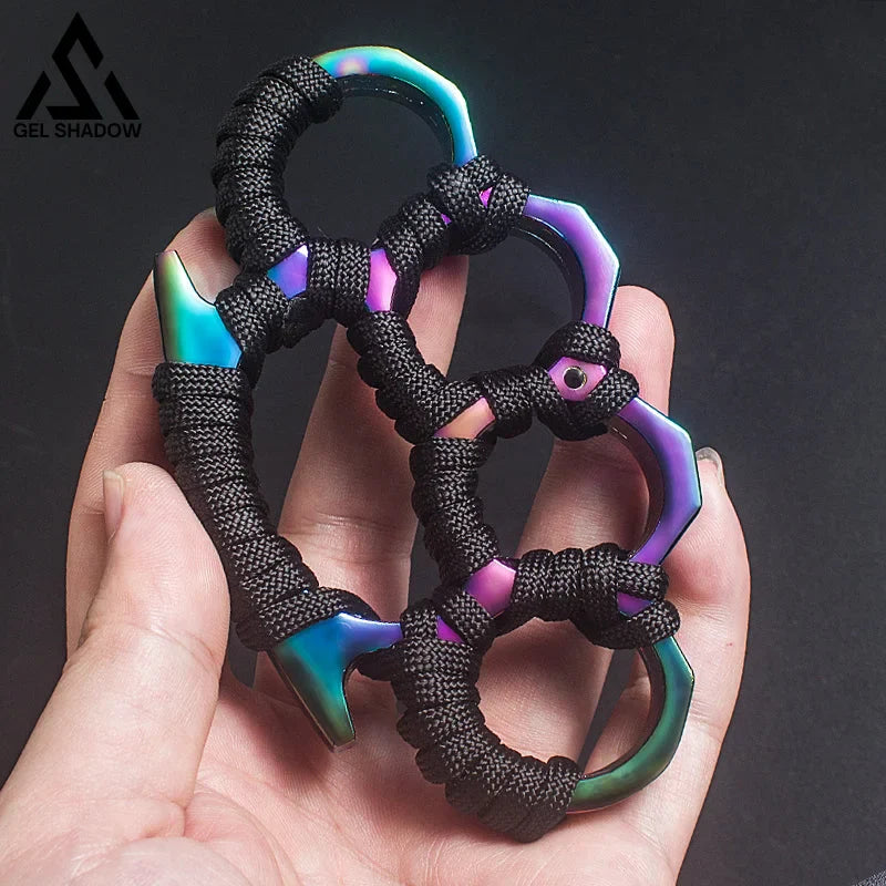 Thickened Four finger Brass Knuckles self defense-GS145