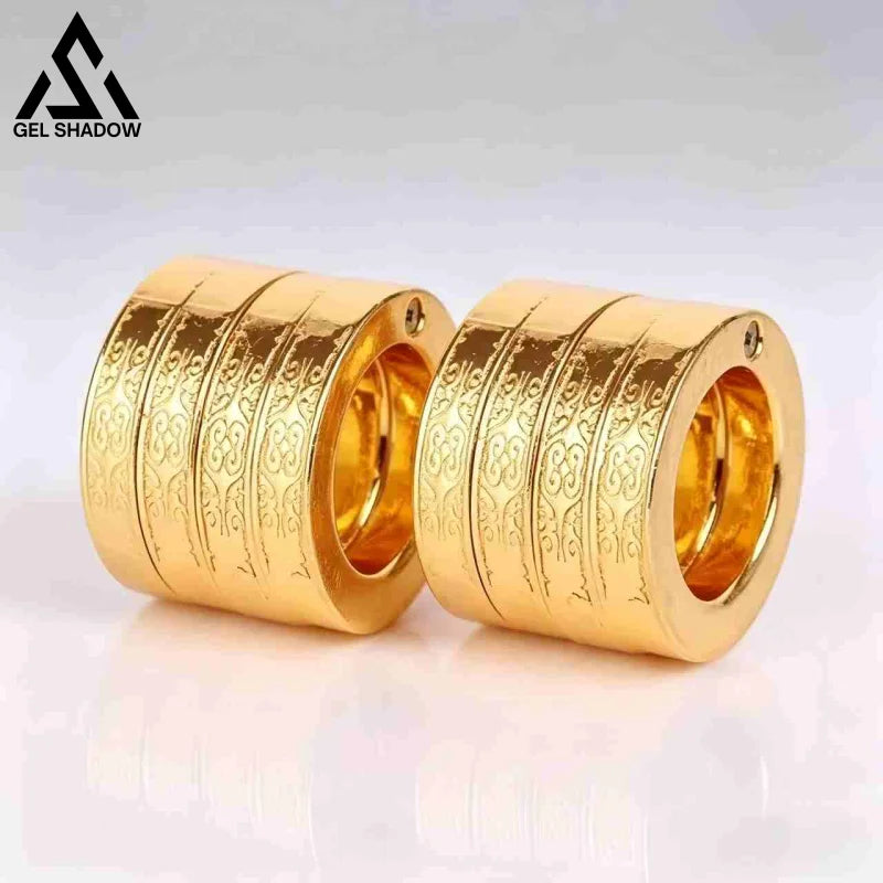 Four Finger Brass Knuckle Duster Fidget Ring Stainless Steel Foldable Defense-GS140