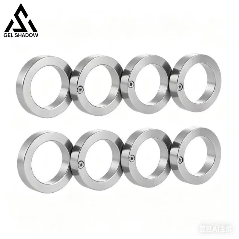 Four Finger Brass Knuckle Duster Fidget Ring Stainless Steel Foldable Defense-GS140