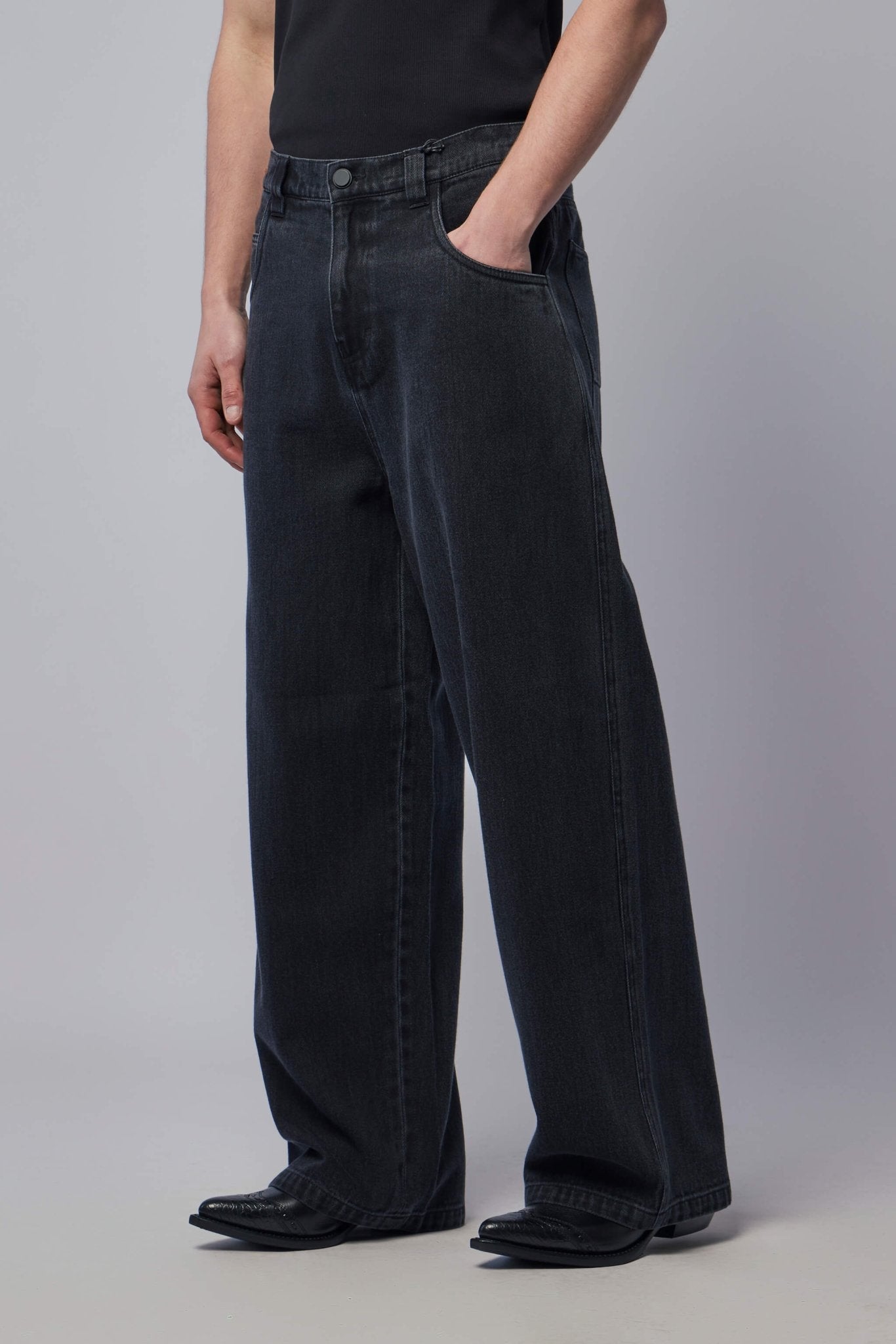 Jeans In Blue Selvage Denim Straight Leg