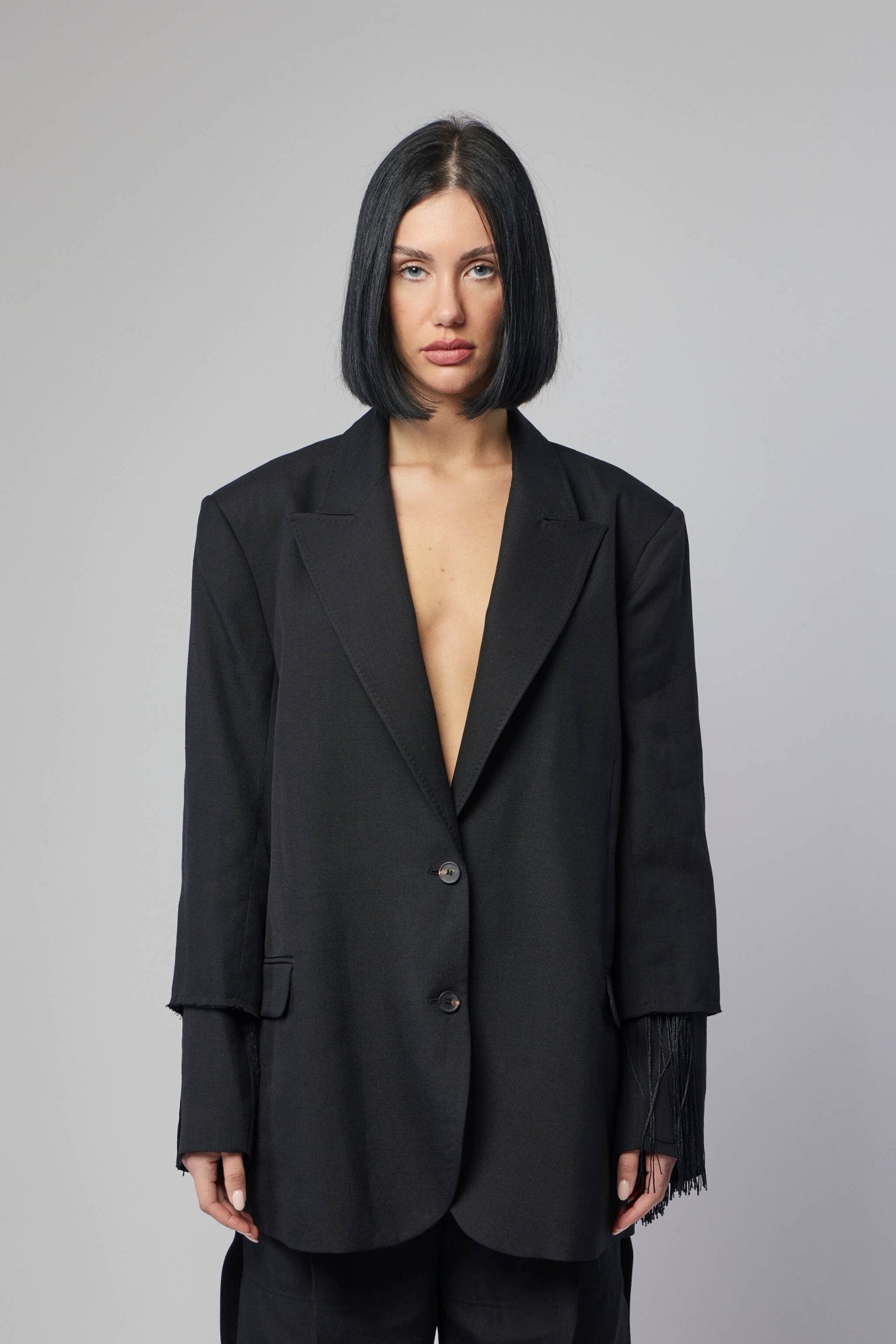 Act Fringed Blazer