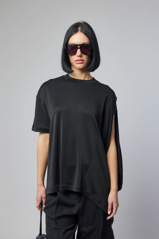 Combined Silk T-shirt