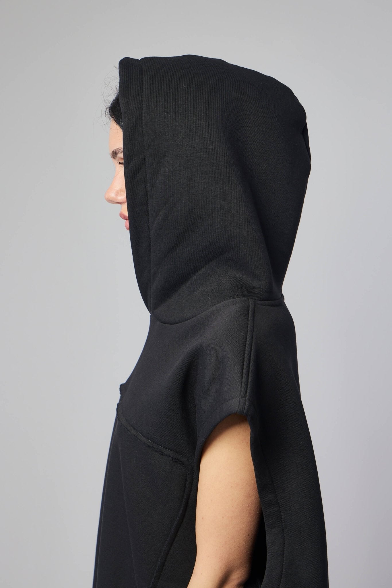 Hood Big Sleeveless Jumper Top