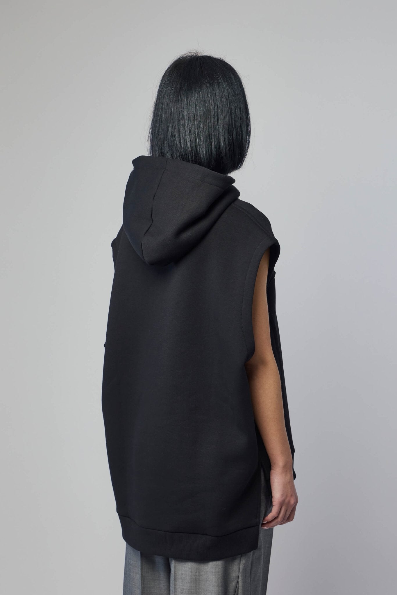 Hood Big Sleeveless Jumper Top