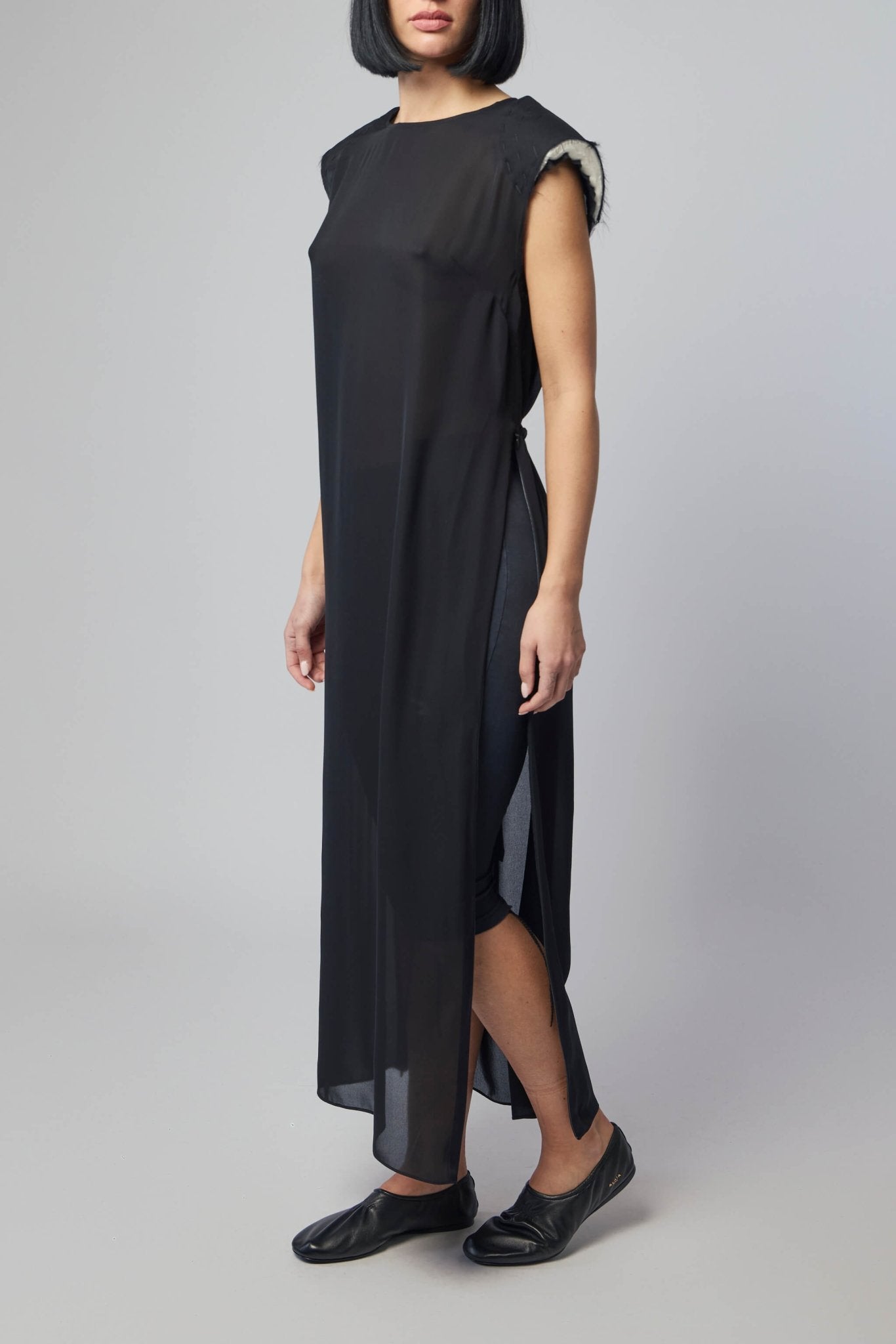 Long Silk Georgette Dress