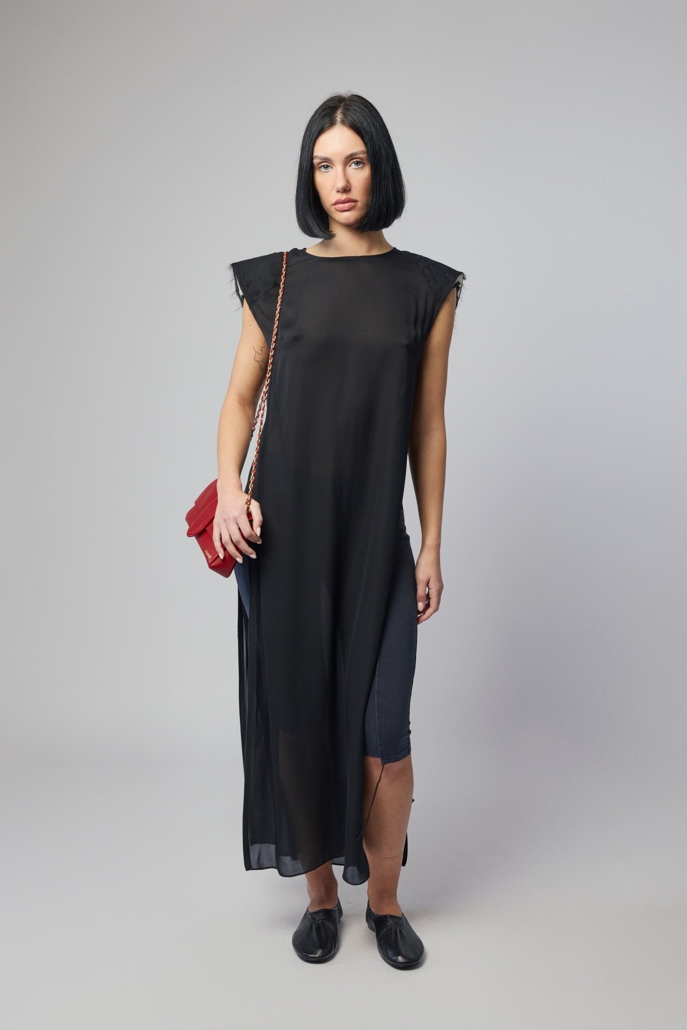 Long Silk Georgette Dress