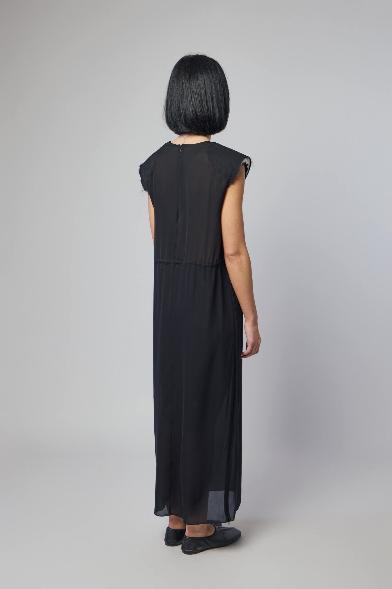 Long Silk Georgette Dress