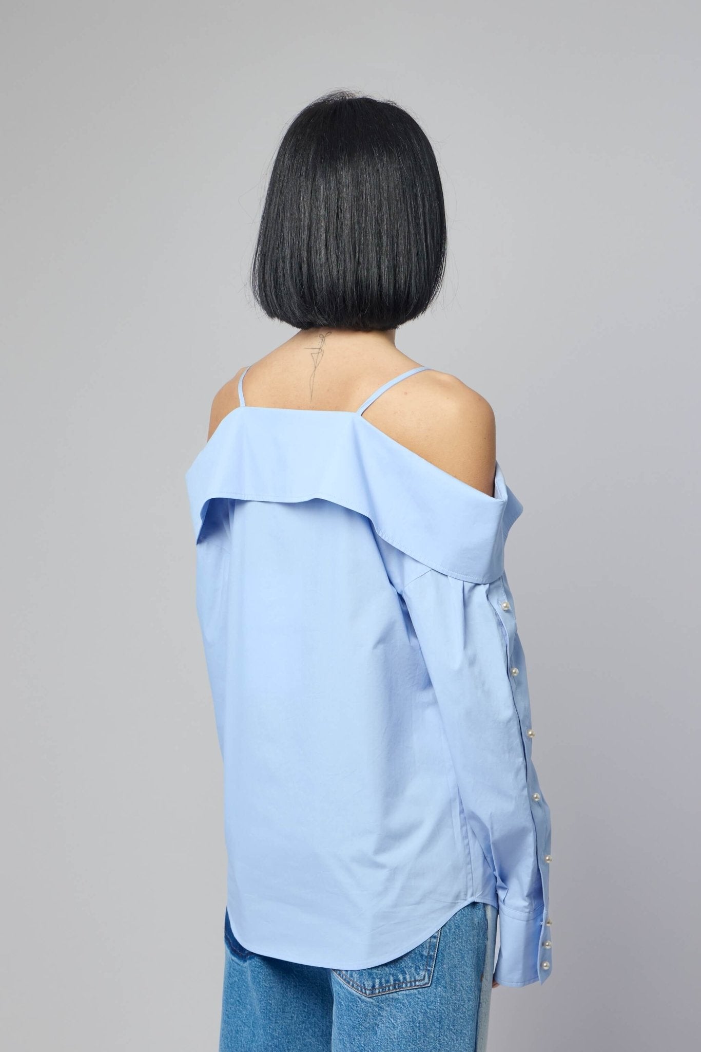 Snap Spaghetti Strap Shirt