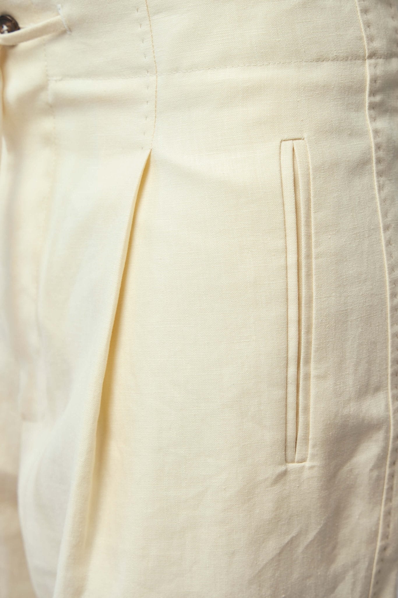 Wide-leg Pants Waist Washed Linen String