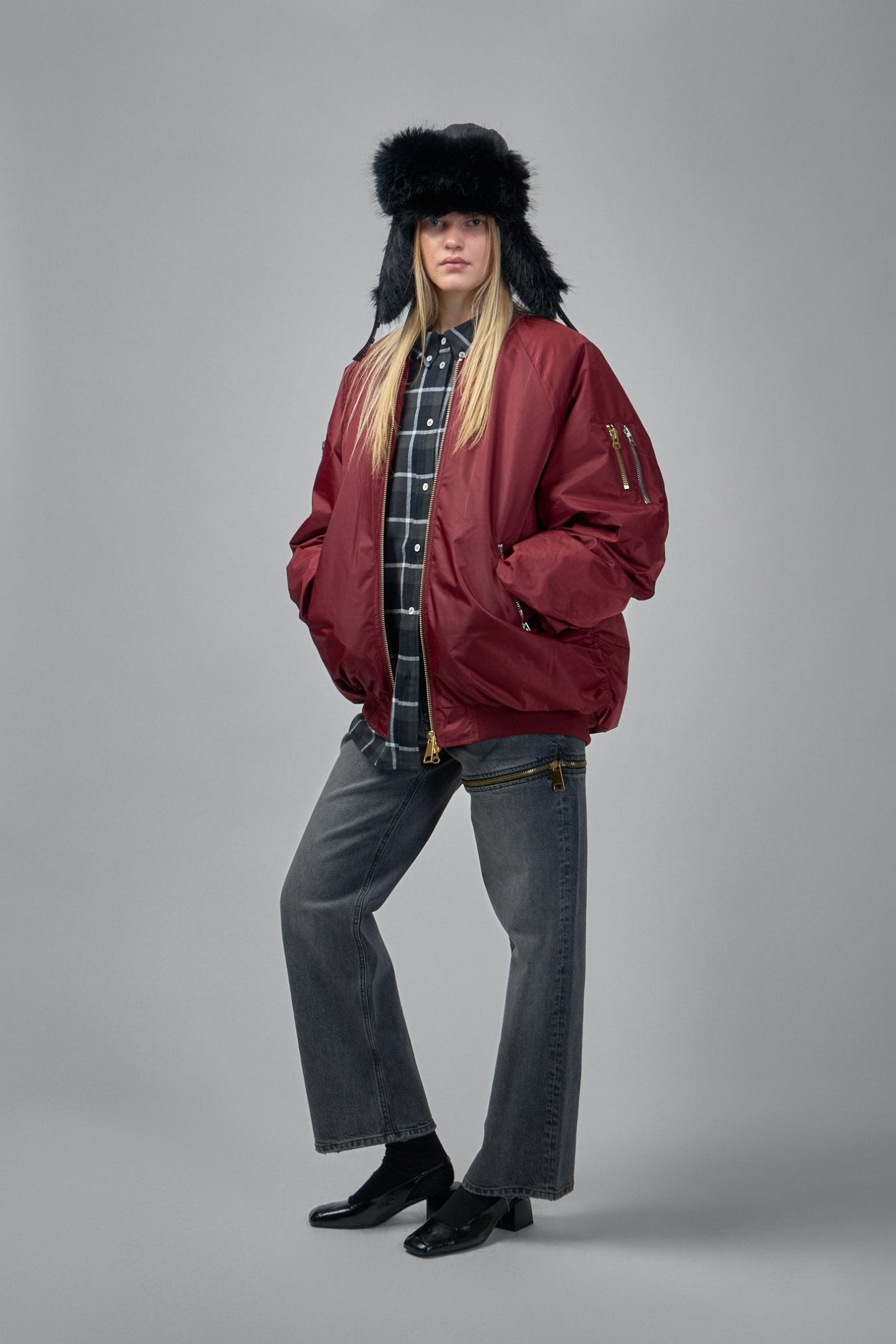 Winter Nylon Bomber