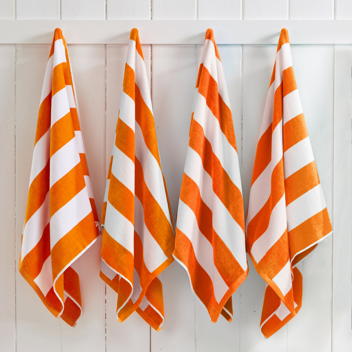 Cotton Velour Cabana Stripe Beach Towel - Novia Collection