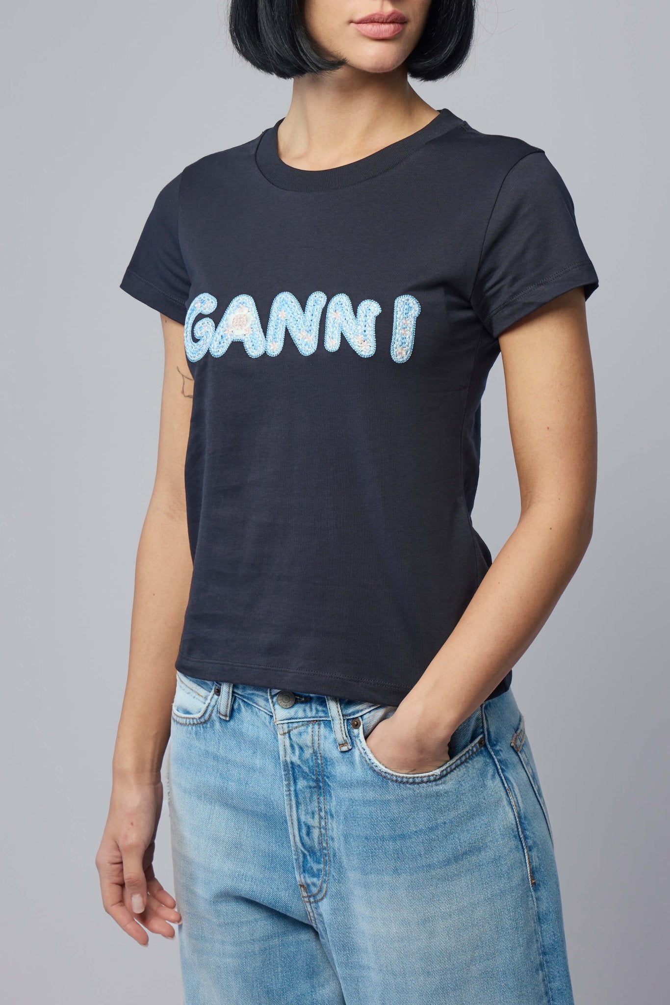 Cotton T-shirt with Front Logo