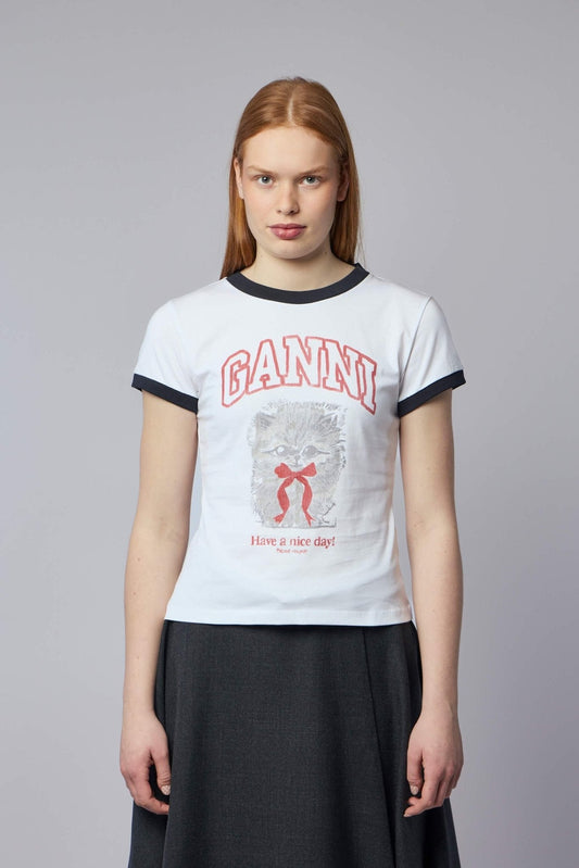 Margot Kitty Print T-shirt