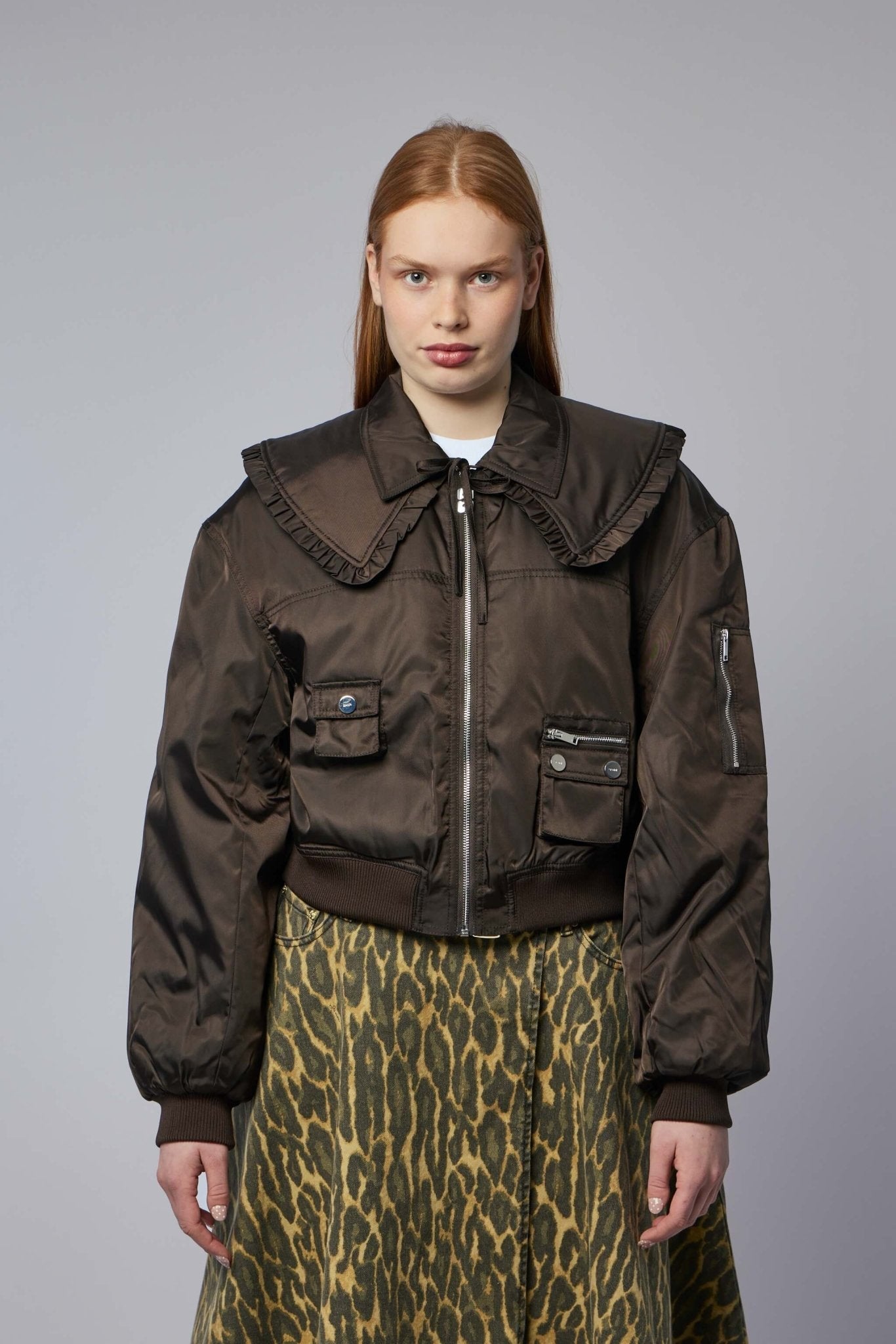 Duchesse Nylon Bomber Jacket