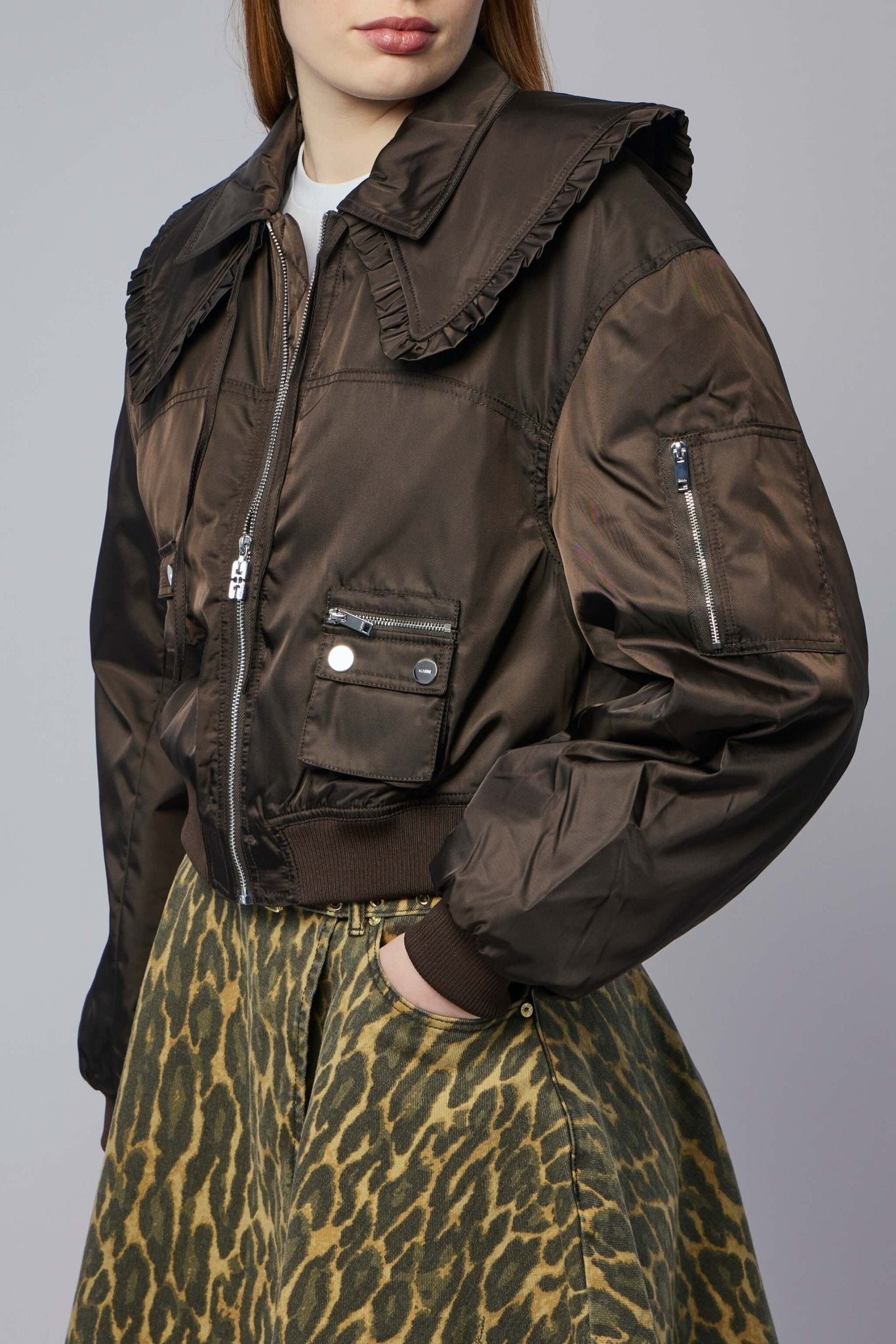 Duchesse Nylon Bomber Jacket