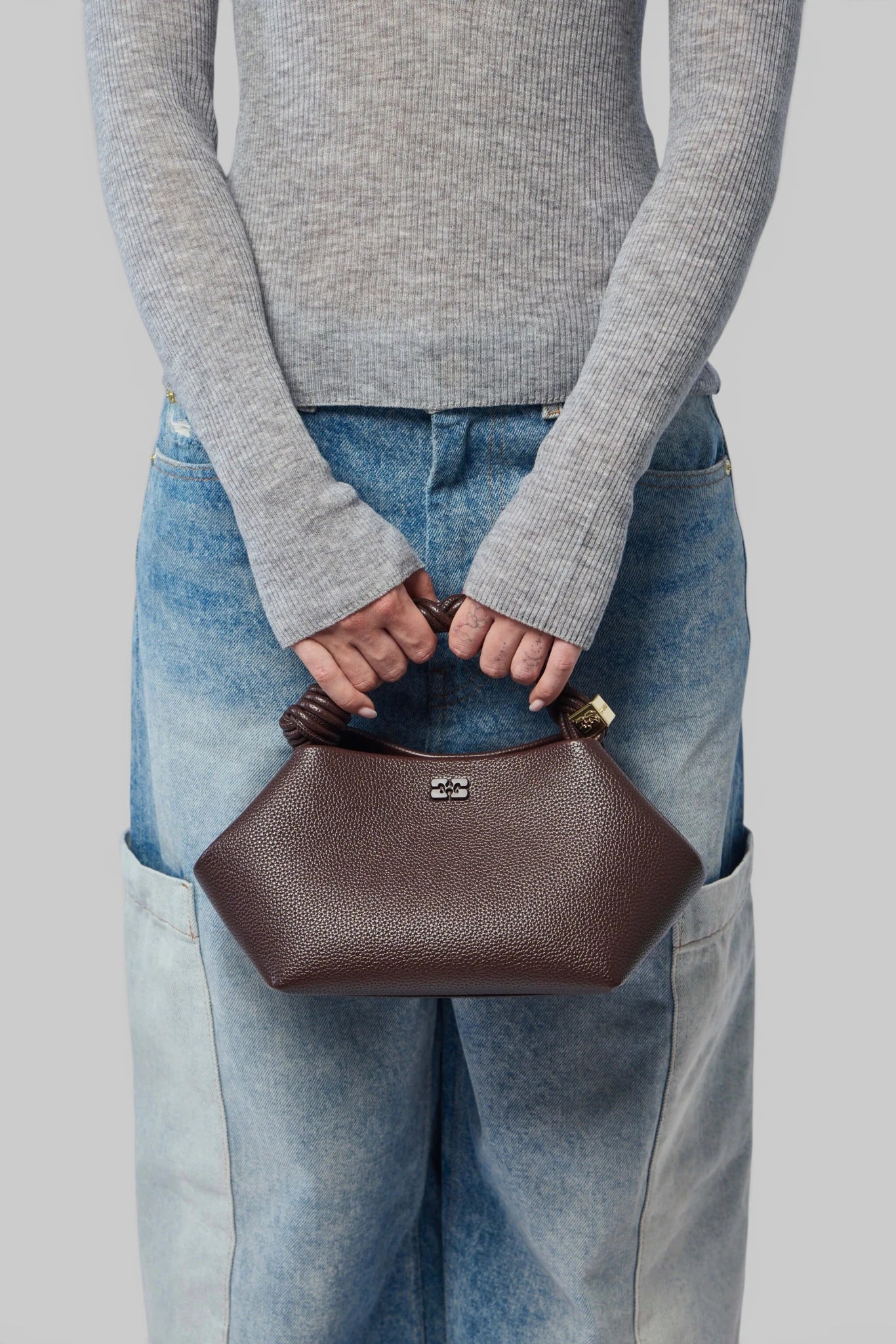 Ganni Bou Bag Small Grained