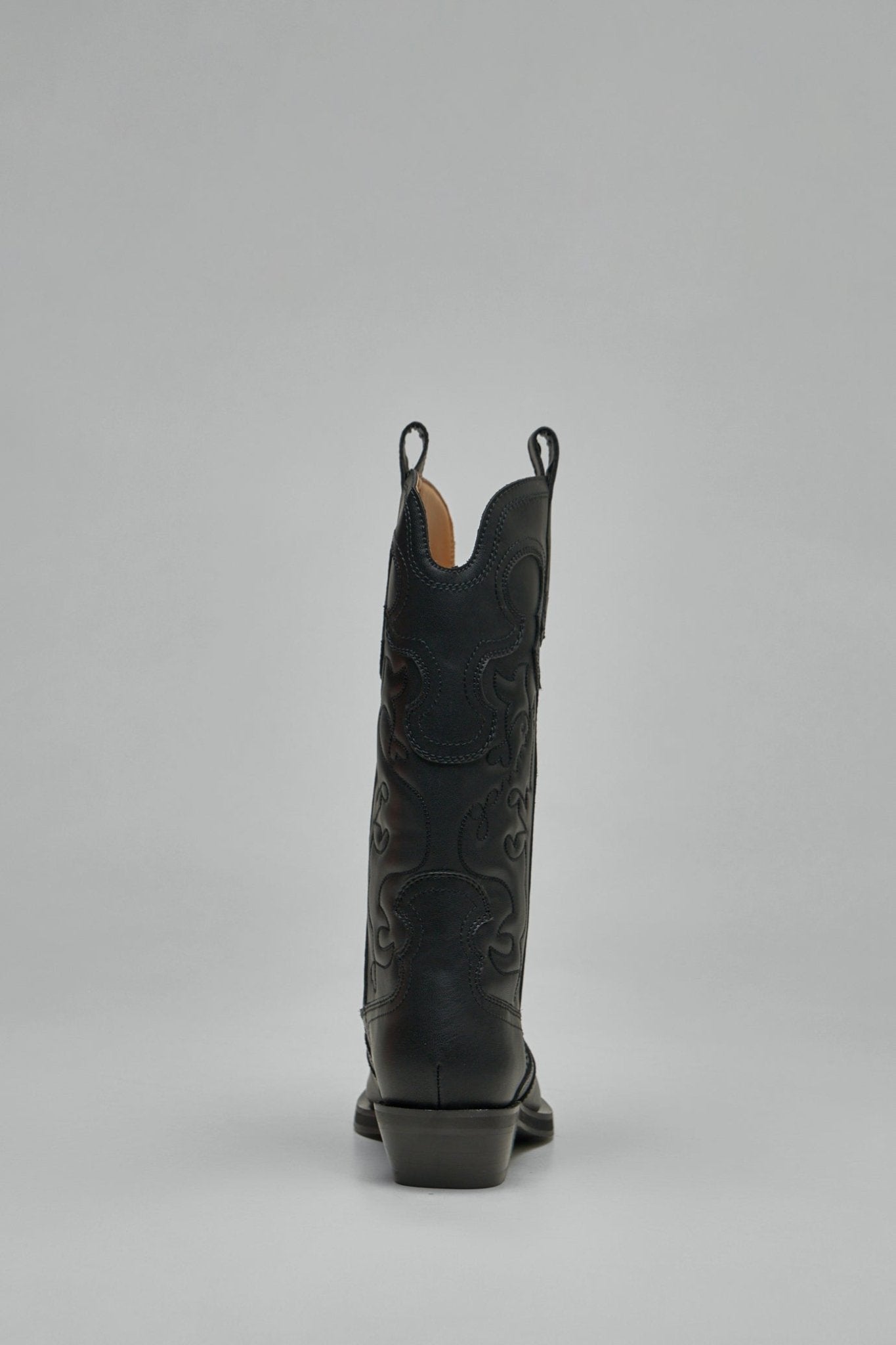 Mid Shaft Embroidered Western Boot