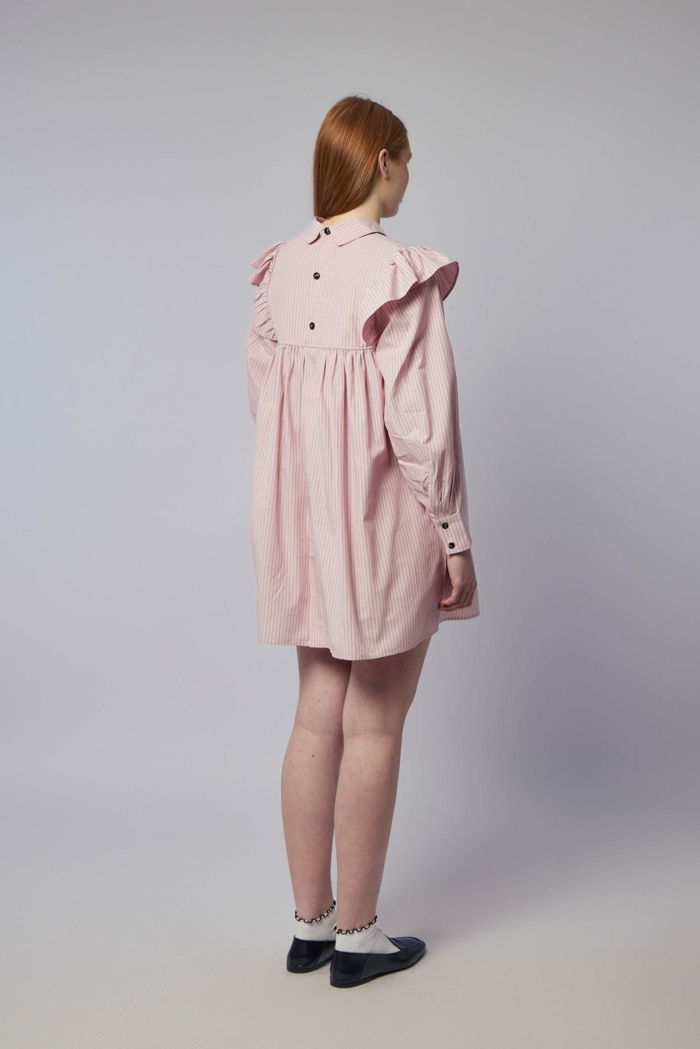 Pink Mini Shirt Dress