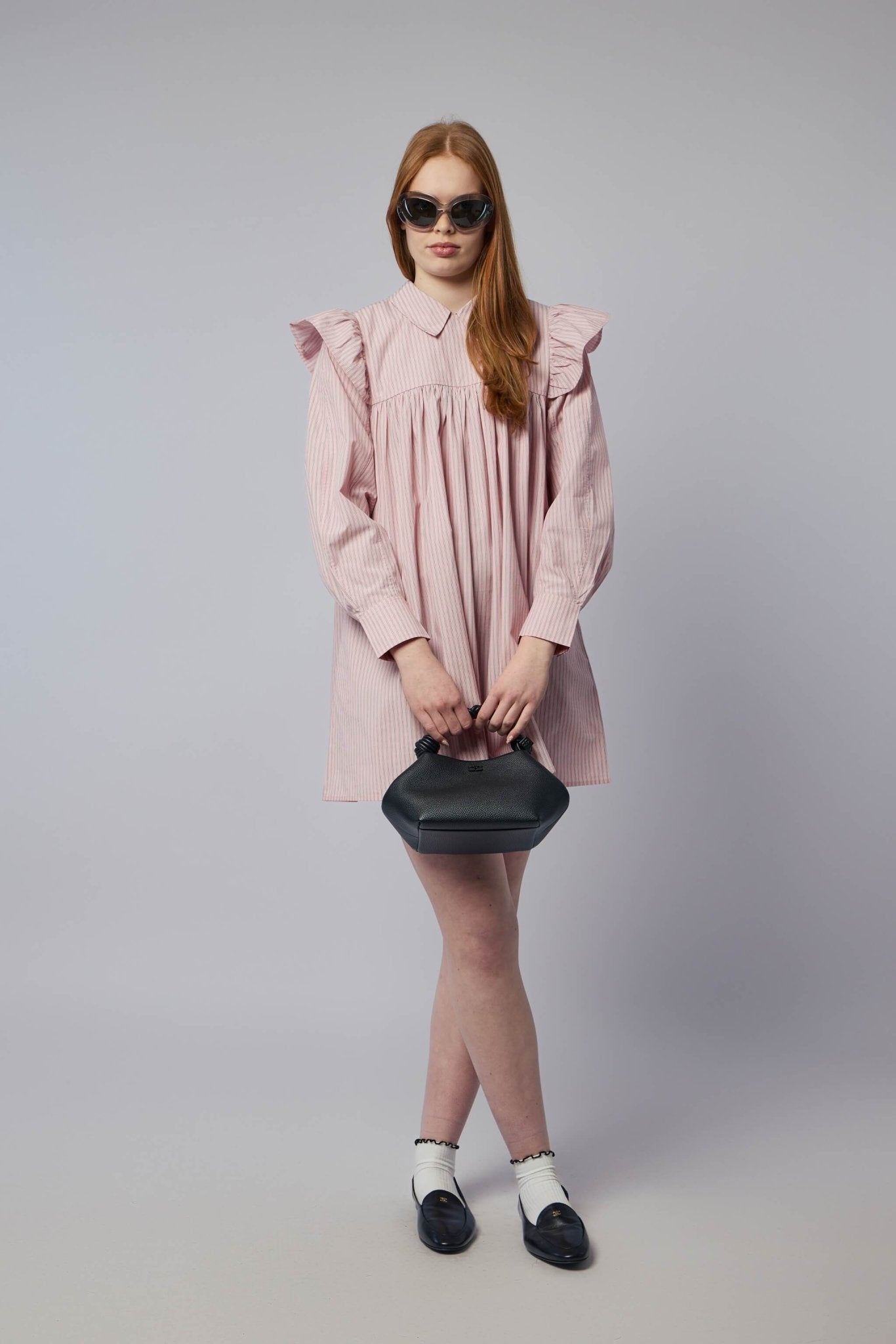 Pink Mini Shirt Dress