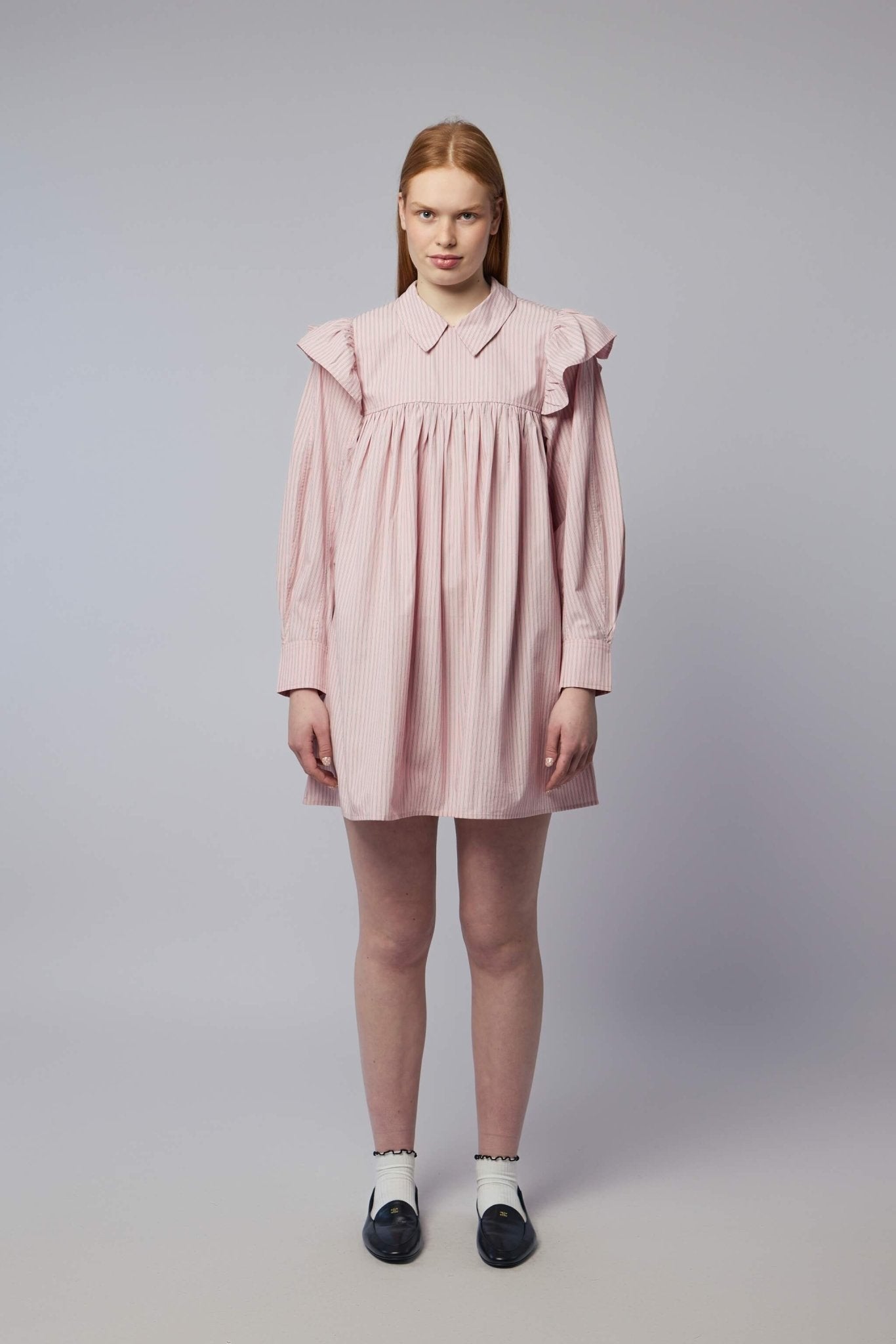 Pink Mini Shirt Dress