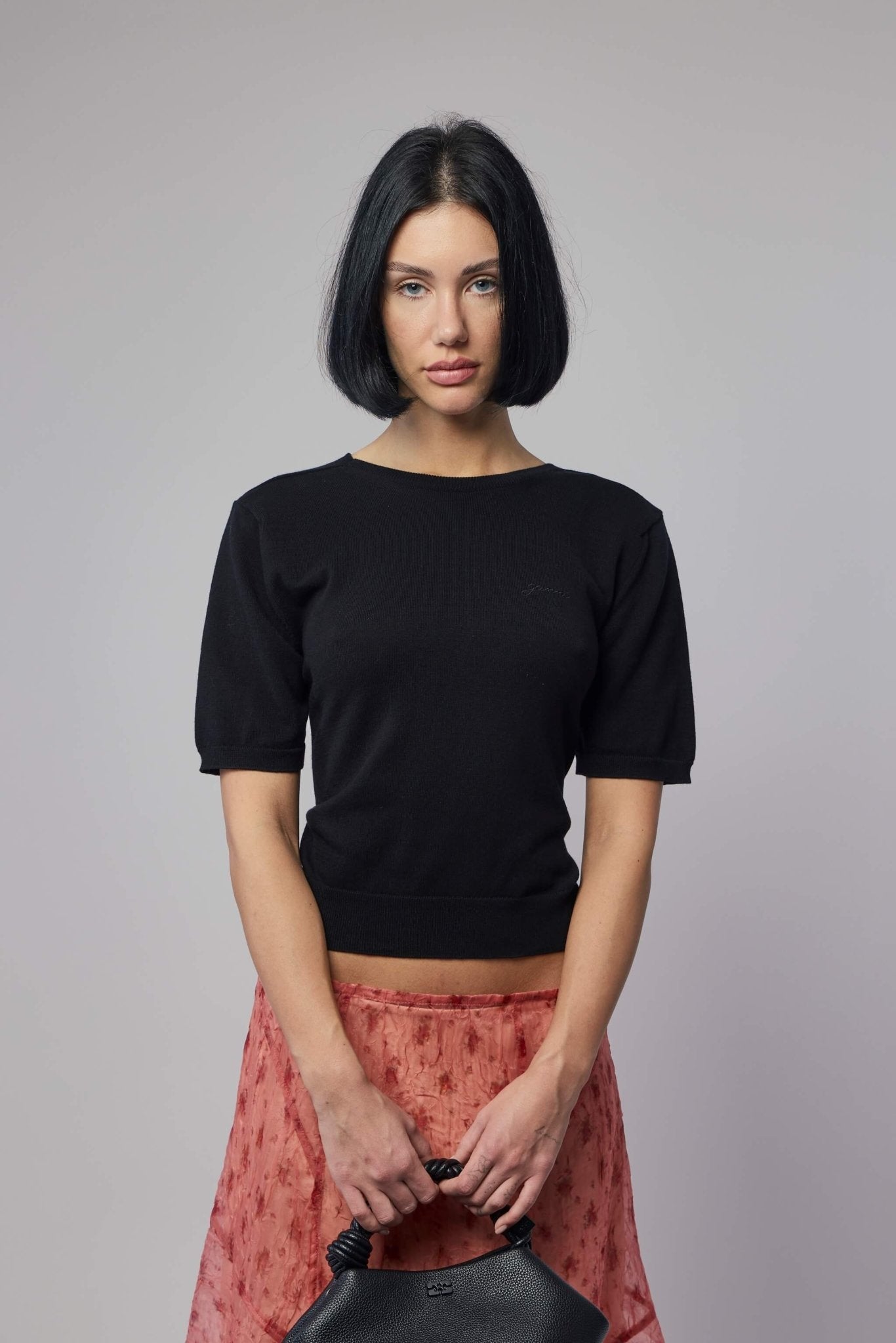Sheer Cotton Back Tie Top