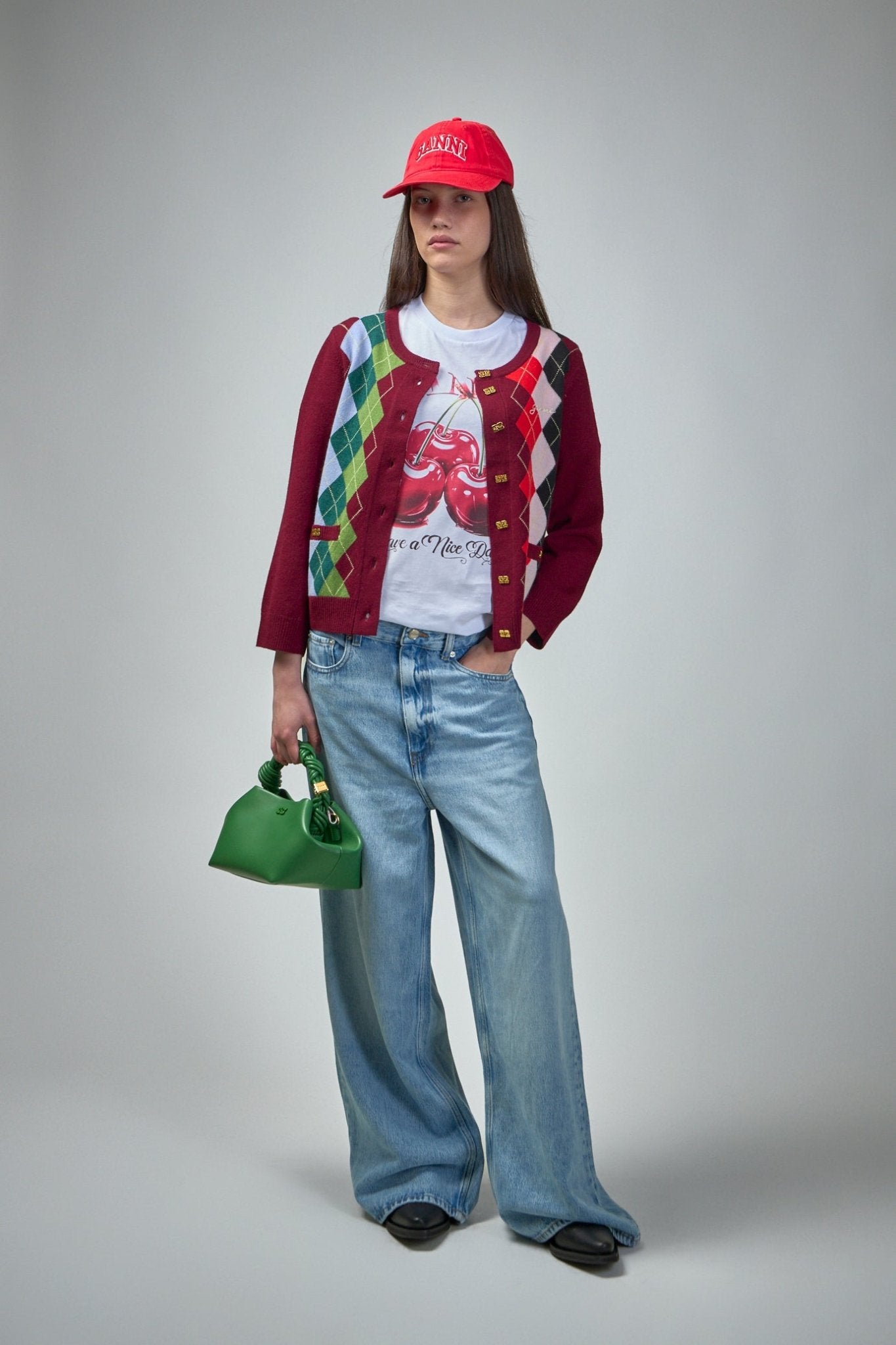Soft Rigid Denim Baggy Jeans