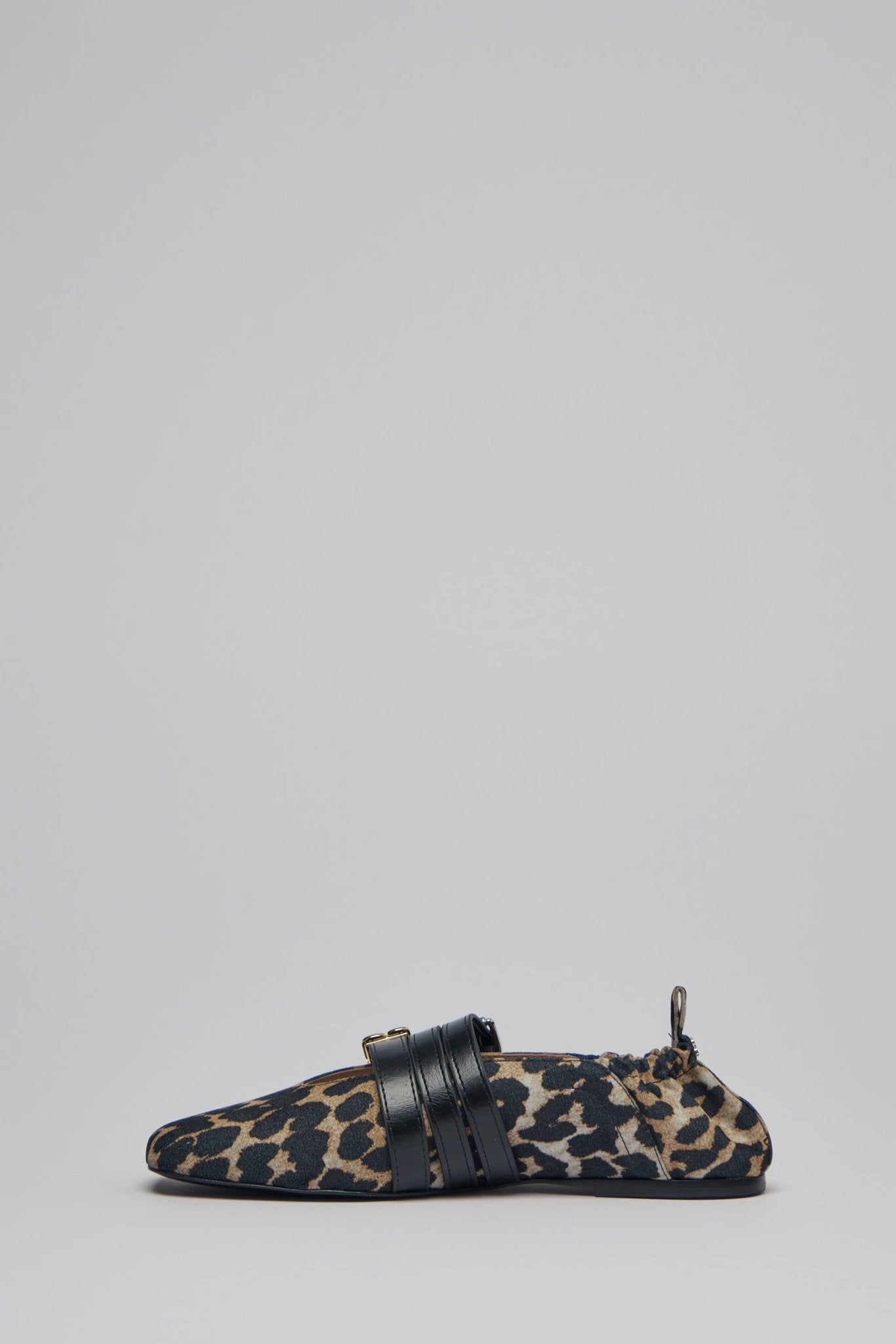 Sue Triple Ballerina Flocked Denim Printed