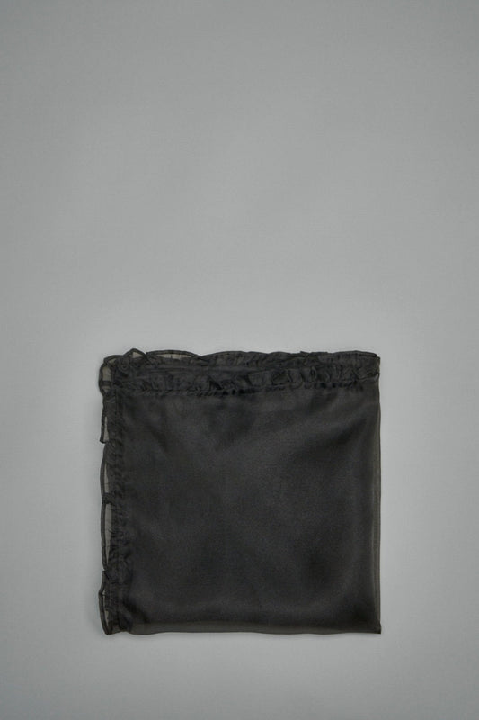 Technical Organza Frill Scarf