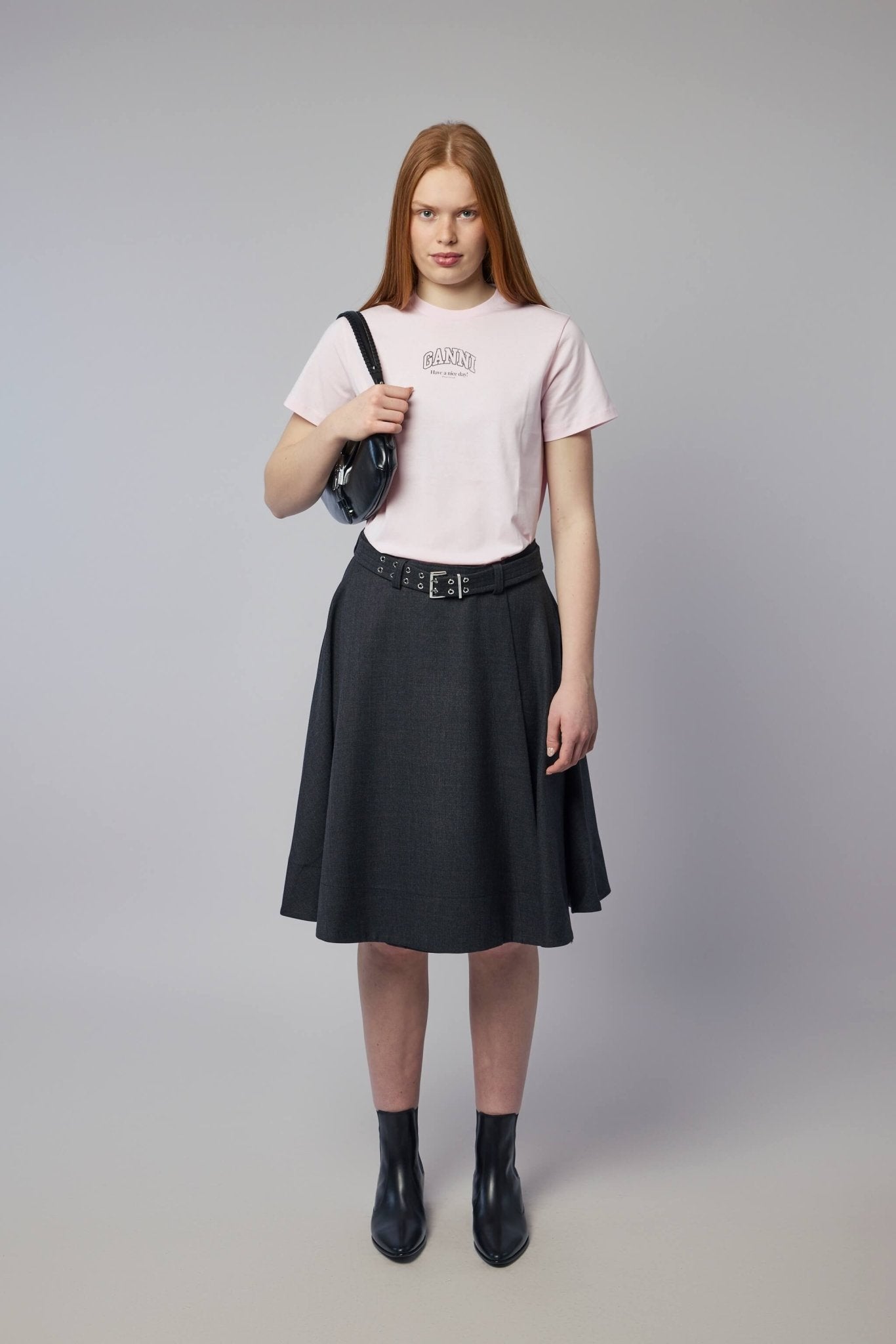 Wool Suiting Wrap Skirt