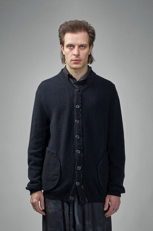Handmade 8 Button-front V-neck Cardigan Sweater