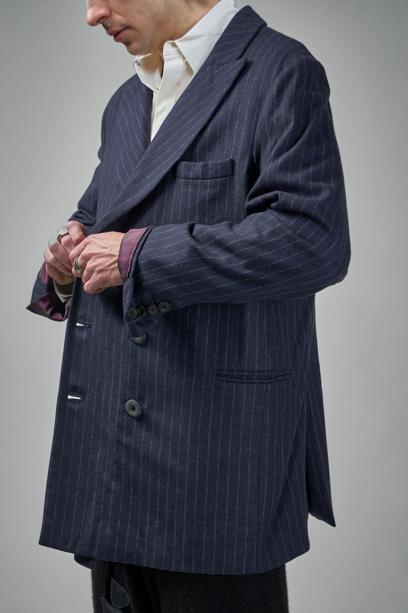 Handmade Elongated Double Breasted Jacket