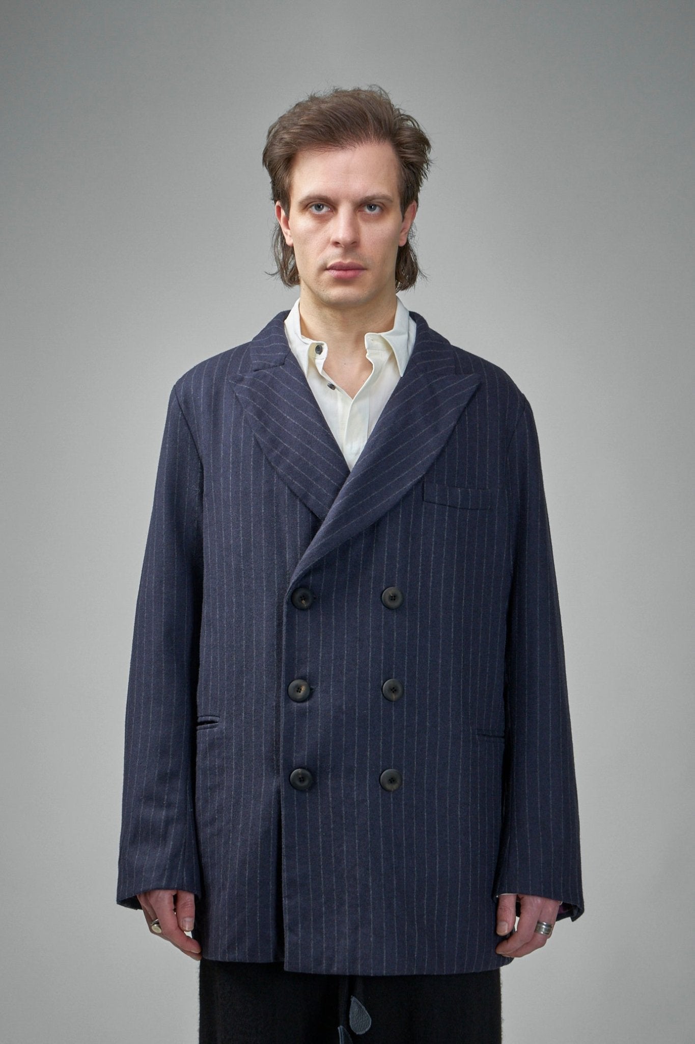 Handmade Elongated Double Breasted Jacket