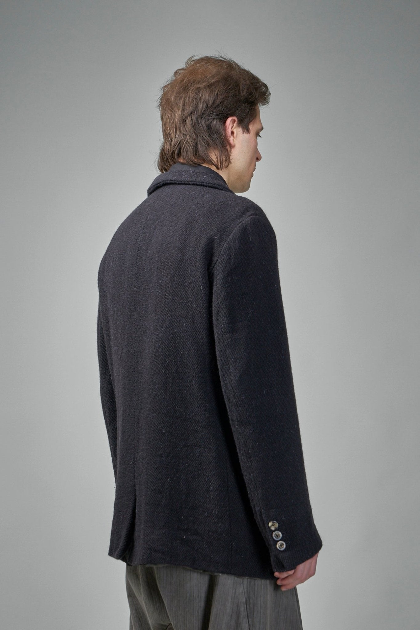 Extended Length Single-breasted 3 Button Jacket