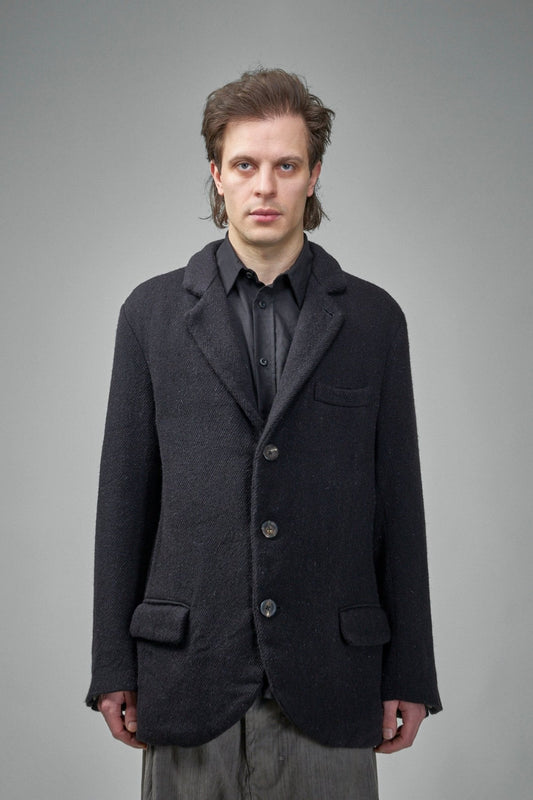 Extended Length Single-breasted 3 Button Jacket