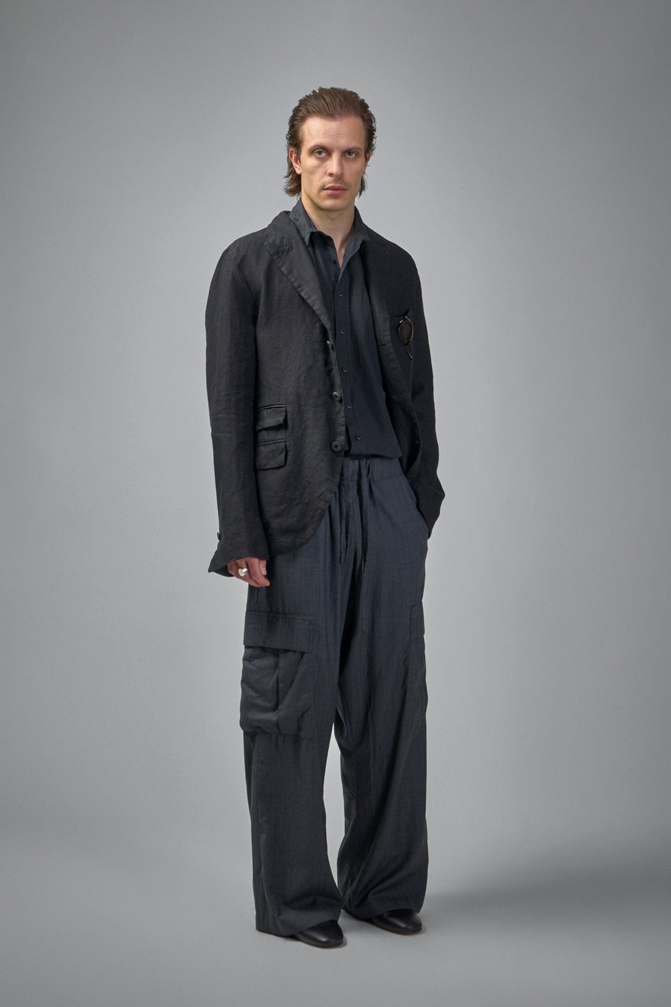 Hand Pad-stitched Classic Notch Lapel 3-button Fully-lined Jacket