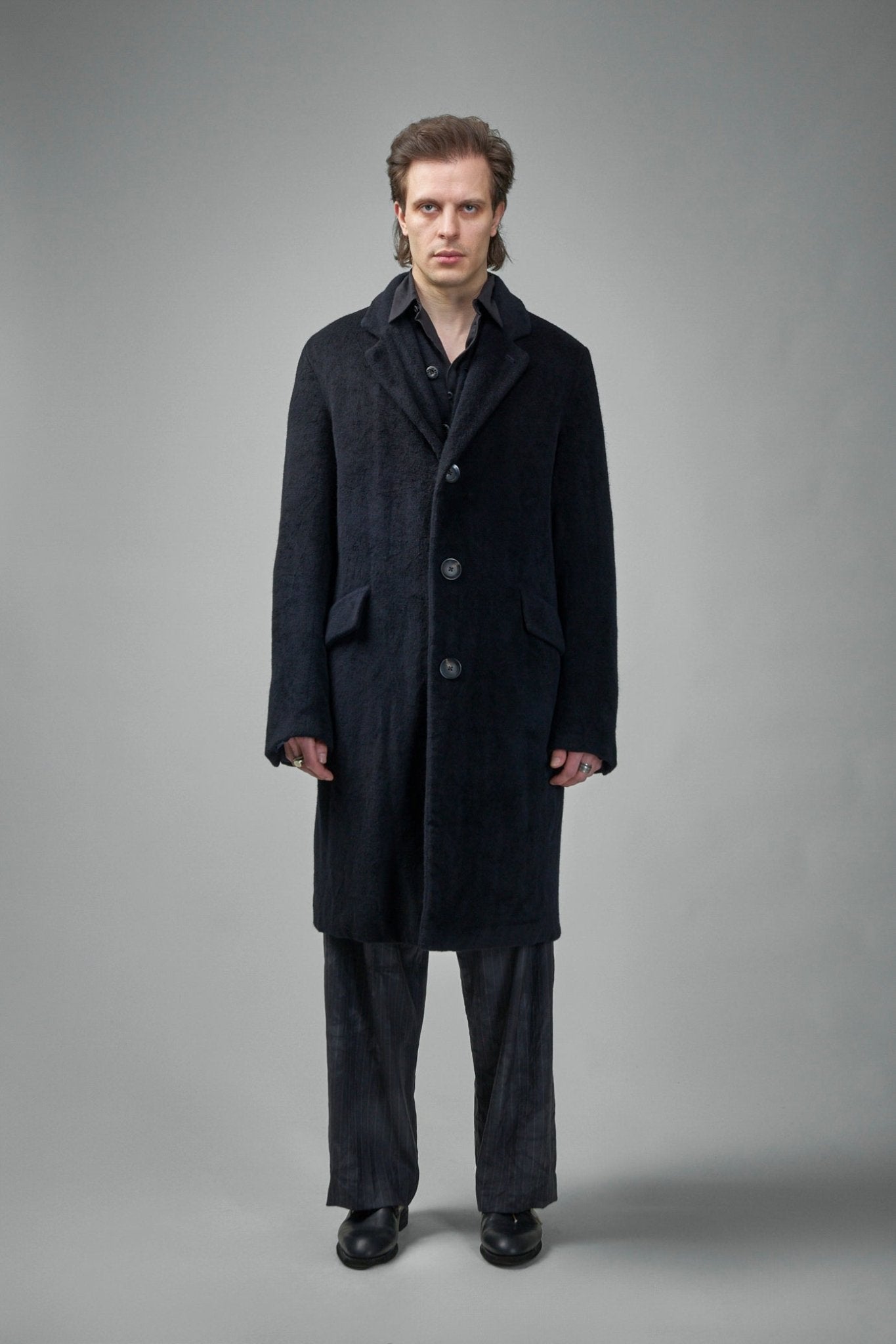 Pure Alashan Cashmere 3-ply Fully-Lined Como Silk Long Coat
