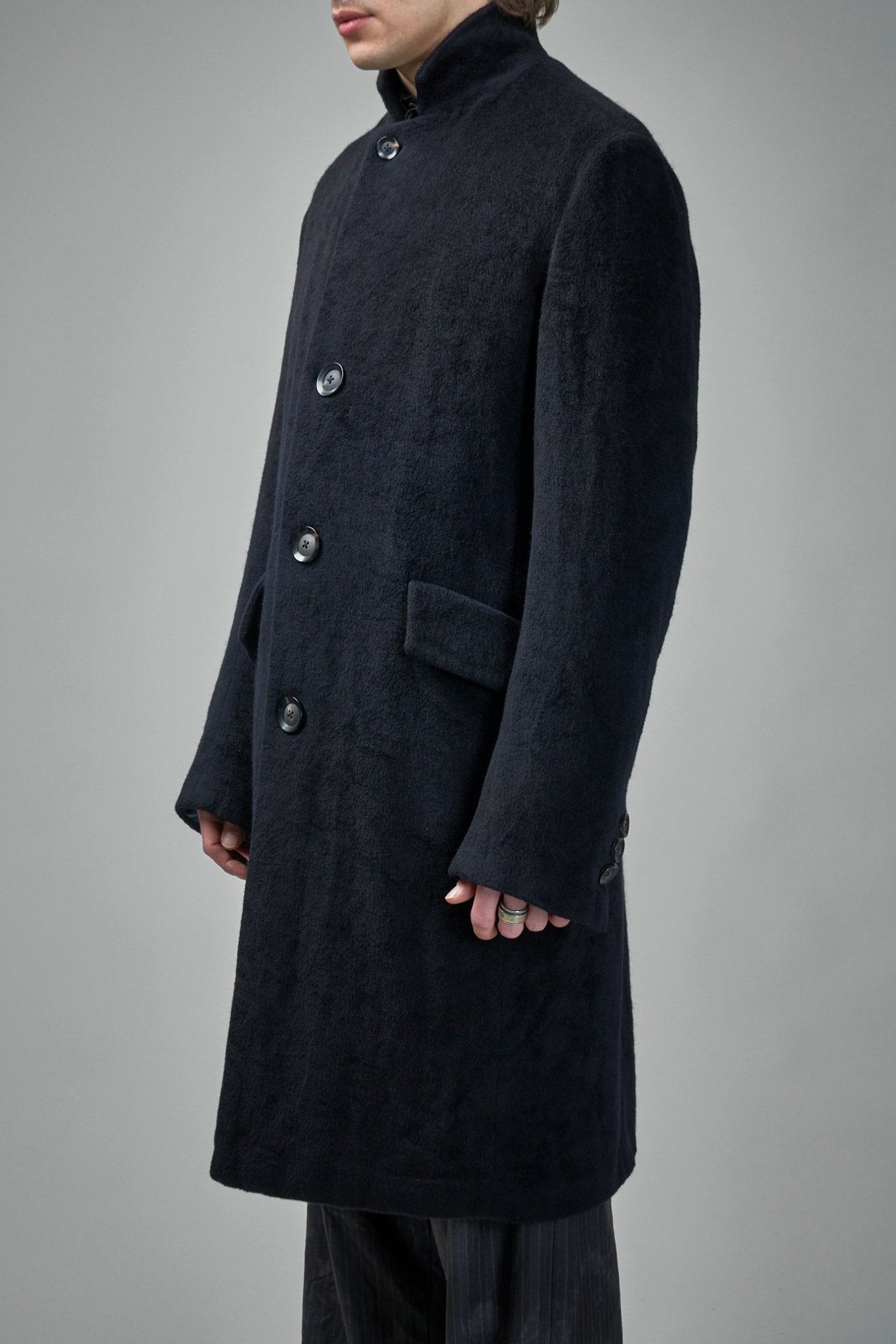 Pure Alashan Cashmere 3-ply Fully-Lined Como Silk Long Coat