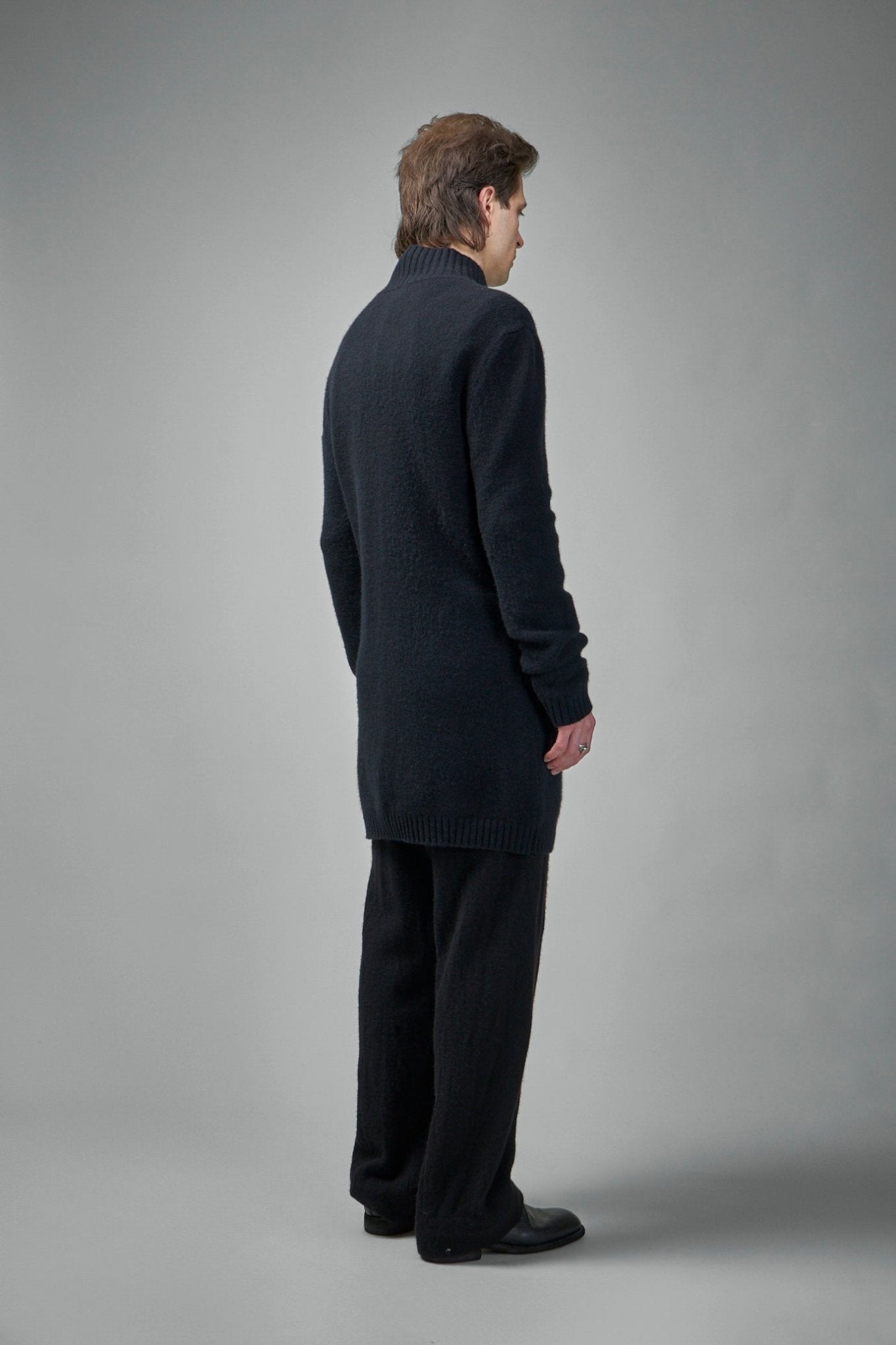 Pure Cariaggi Yarn Cashmere Long Knit Cardigan