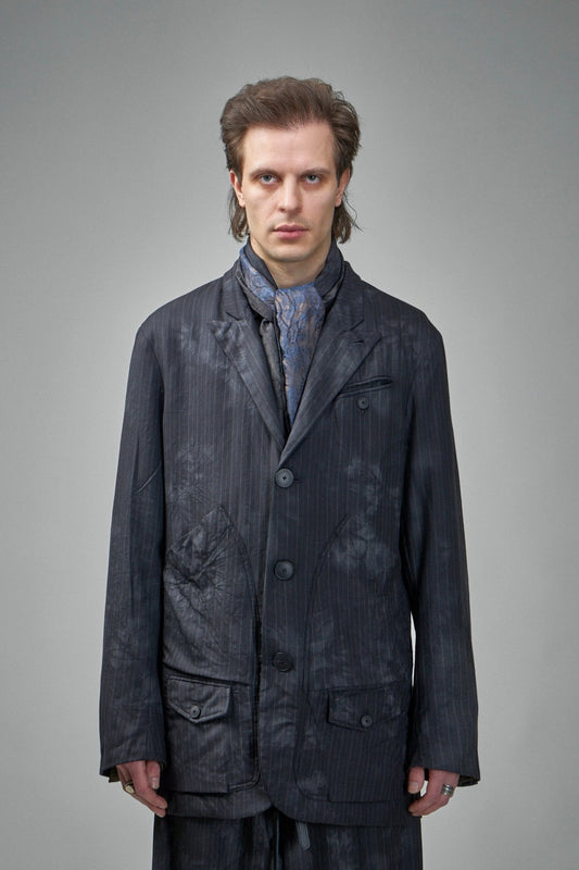 Single Breasted Coat Jacket With Patch Pockets