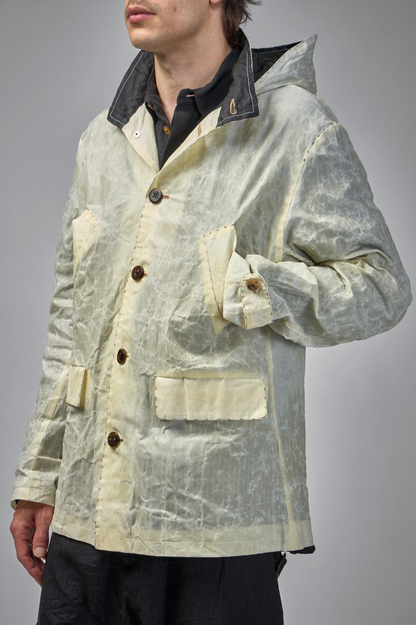 Waxed Reproduction 1950's American Short Hooded Parka