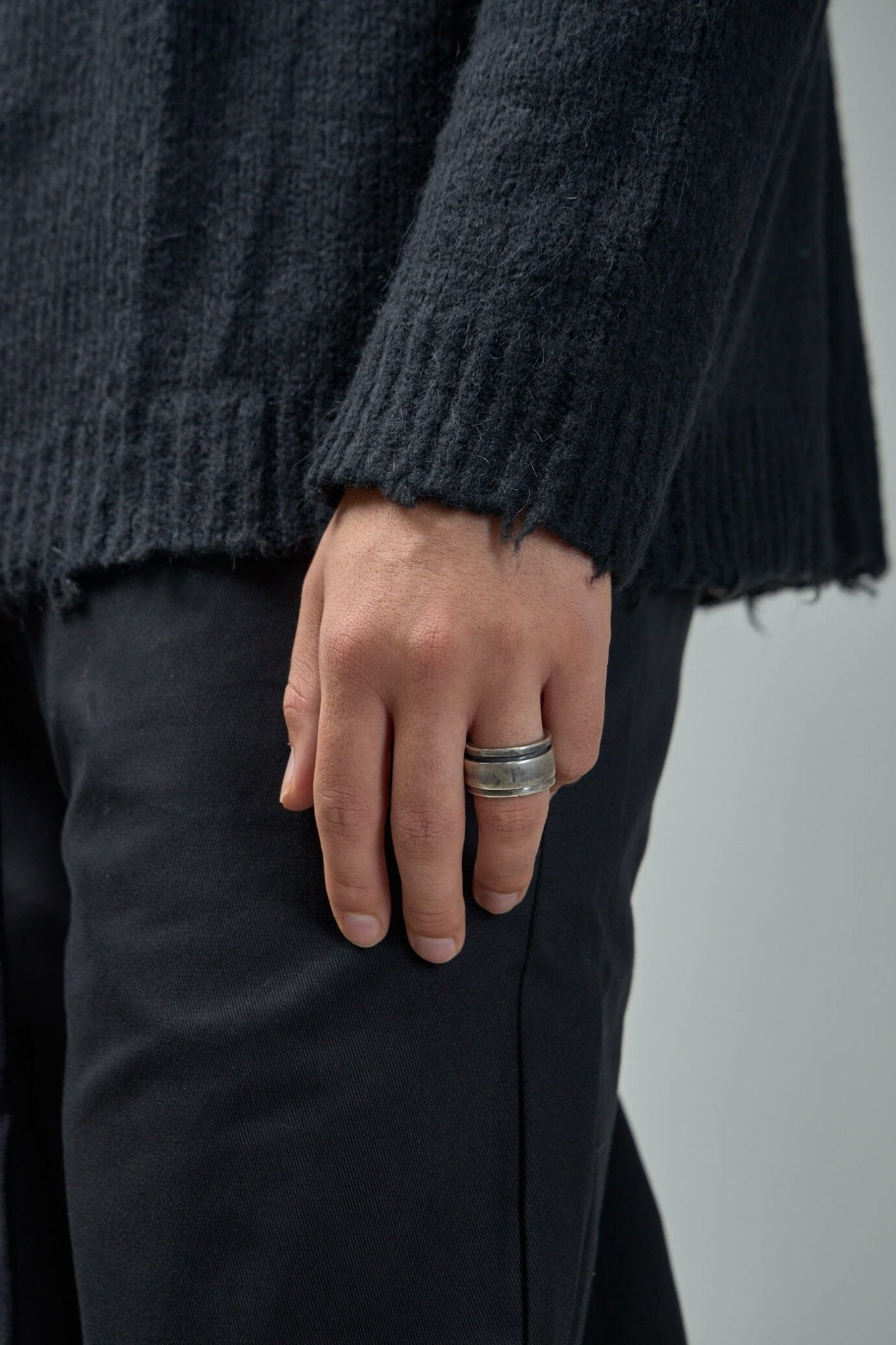 Double Layer Silver Ring