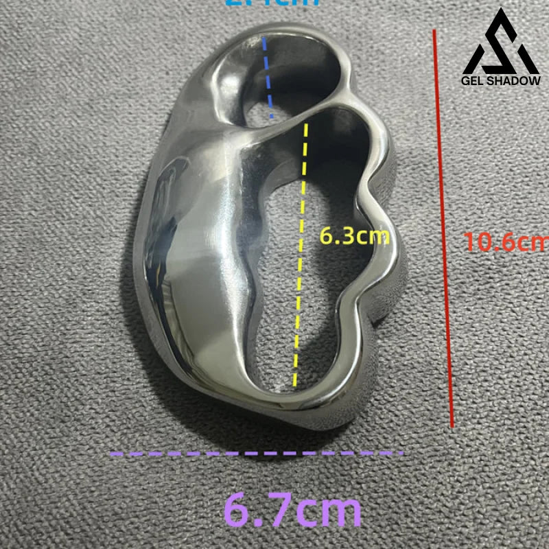 GS160 4-Finger Anti-explosion Stainless Steel Self-defense Knuckle Duster EDC