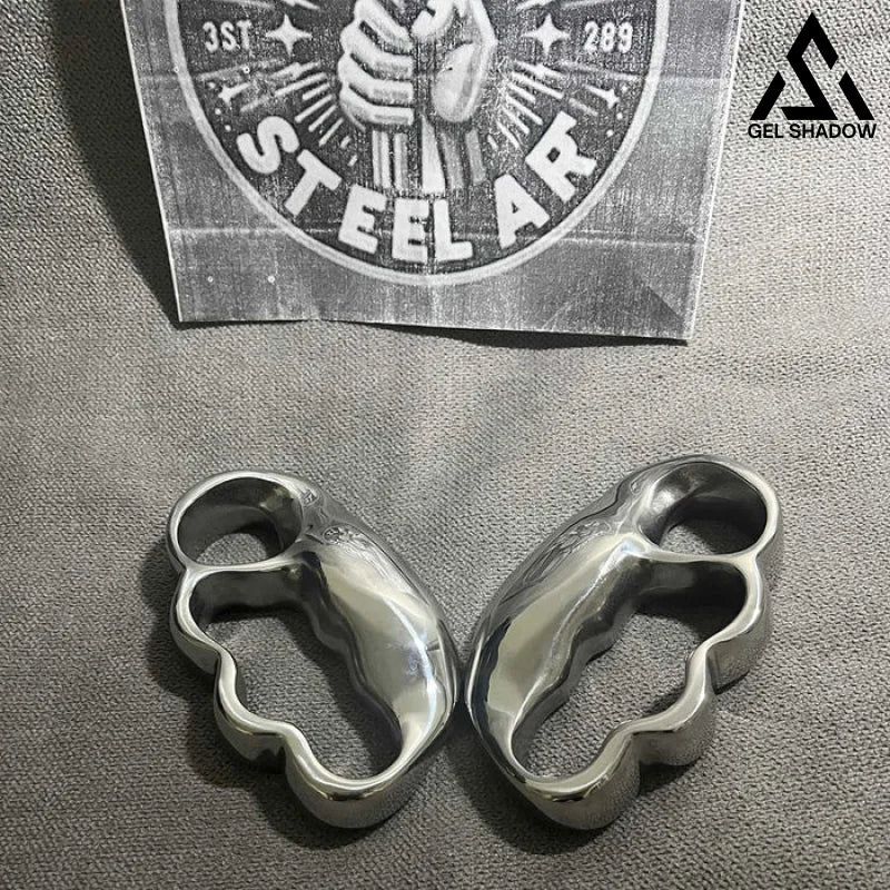 GS160 4-Finger Anti-explosion Stainless Steel Self-defense Knuckle Duster EDC