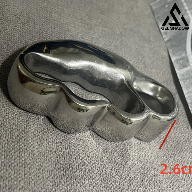 GS160 4-Finger Anti-explosion Stainless Steel Self-defense Knuckle Duster EDC