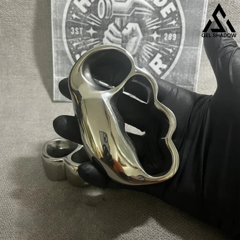 GS160 4-Finger Anti-explosion Stainless Steel Self-defense Knuckle Duster EDC